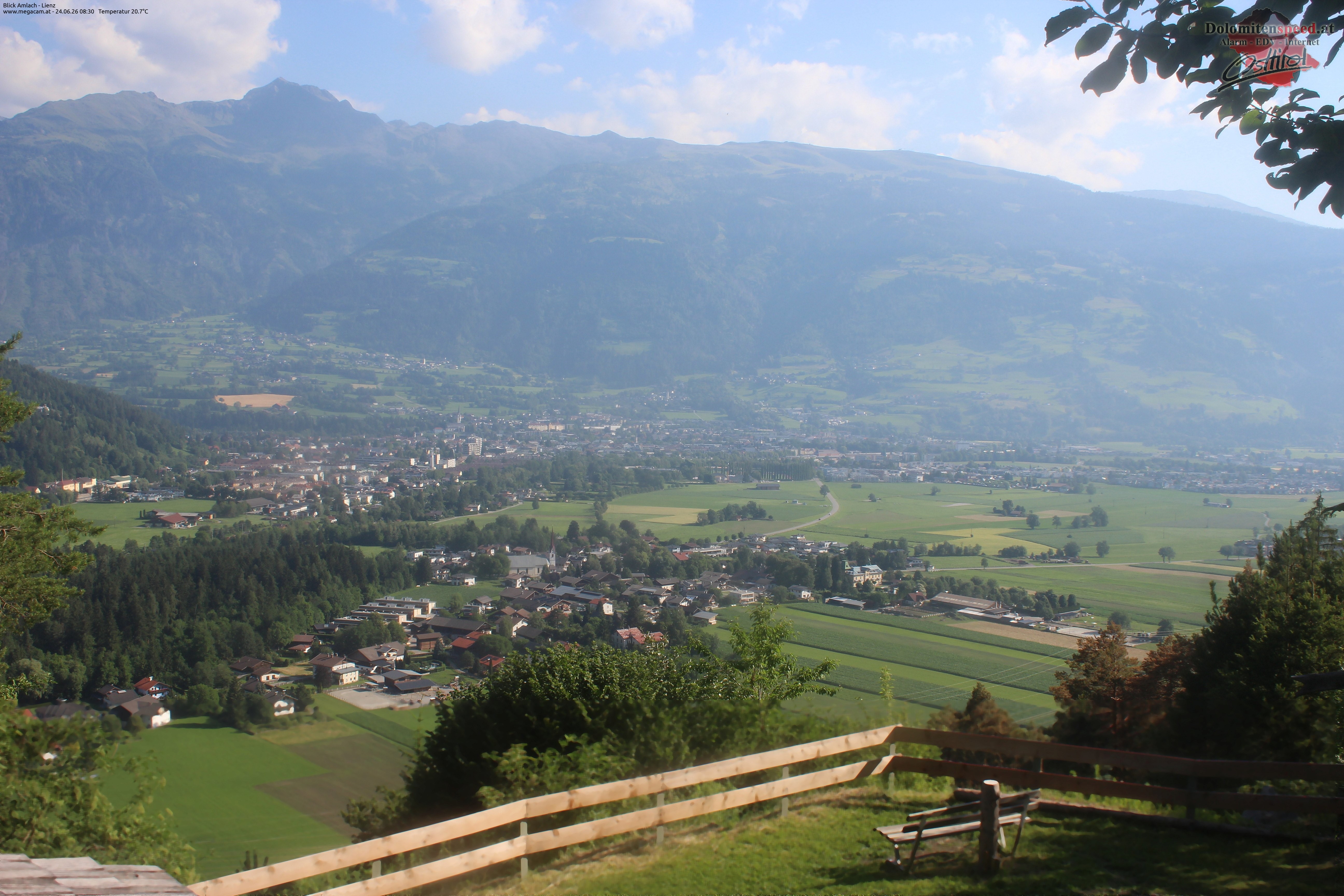 Archiv Foto Webcam Blick Amlach - Lienz - Osttirol