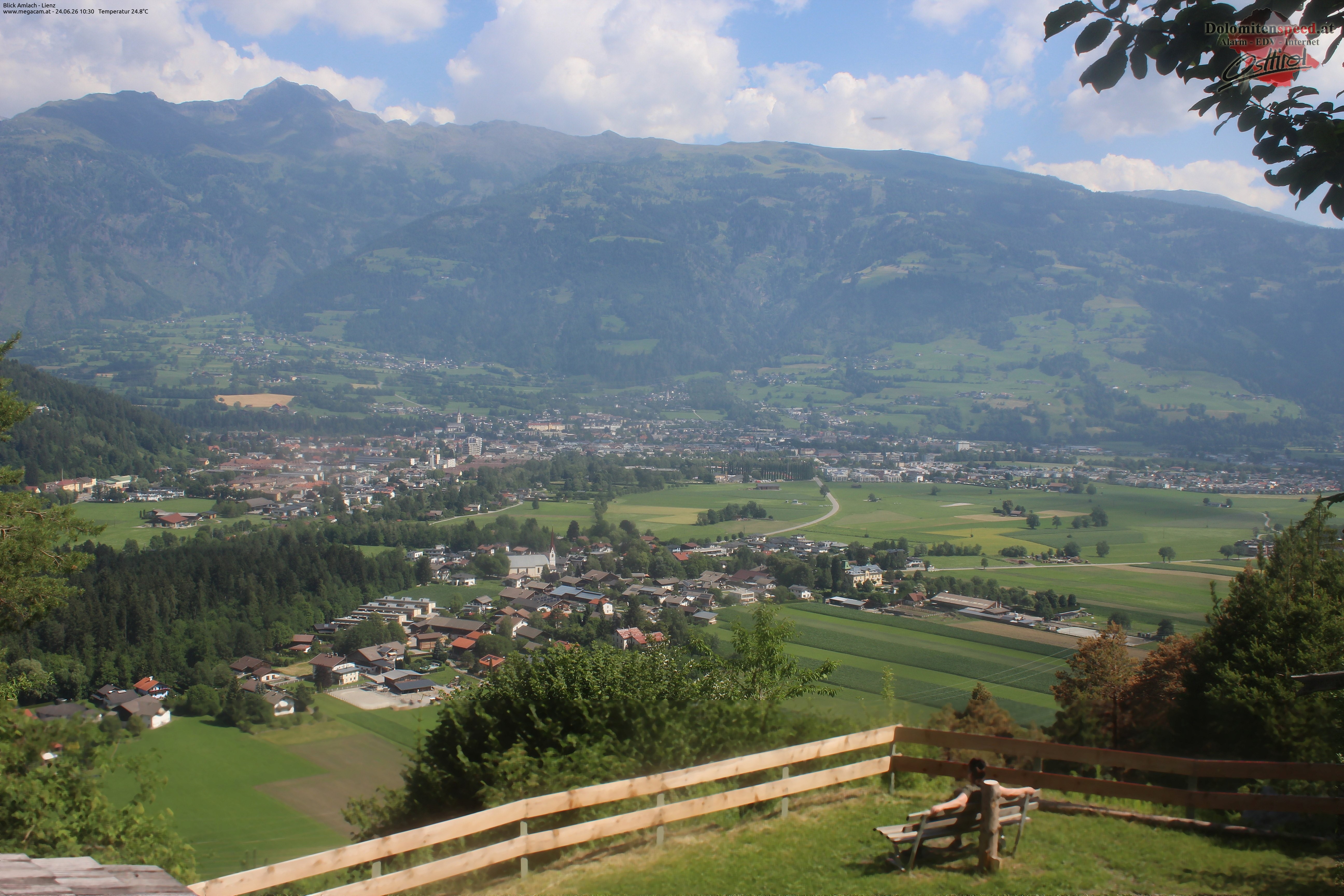 Archiv Foto Webcam Blick Amlach - Lienz - Osttirol