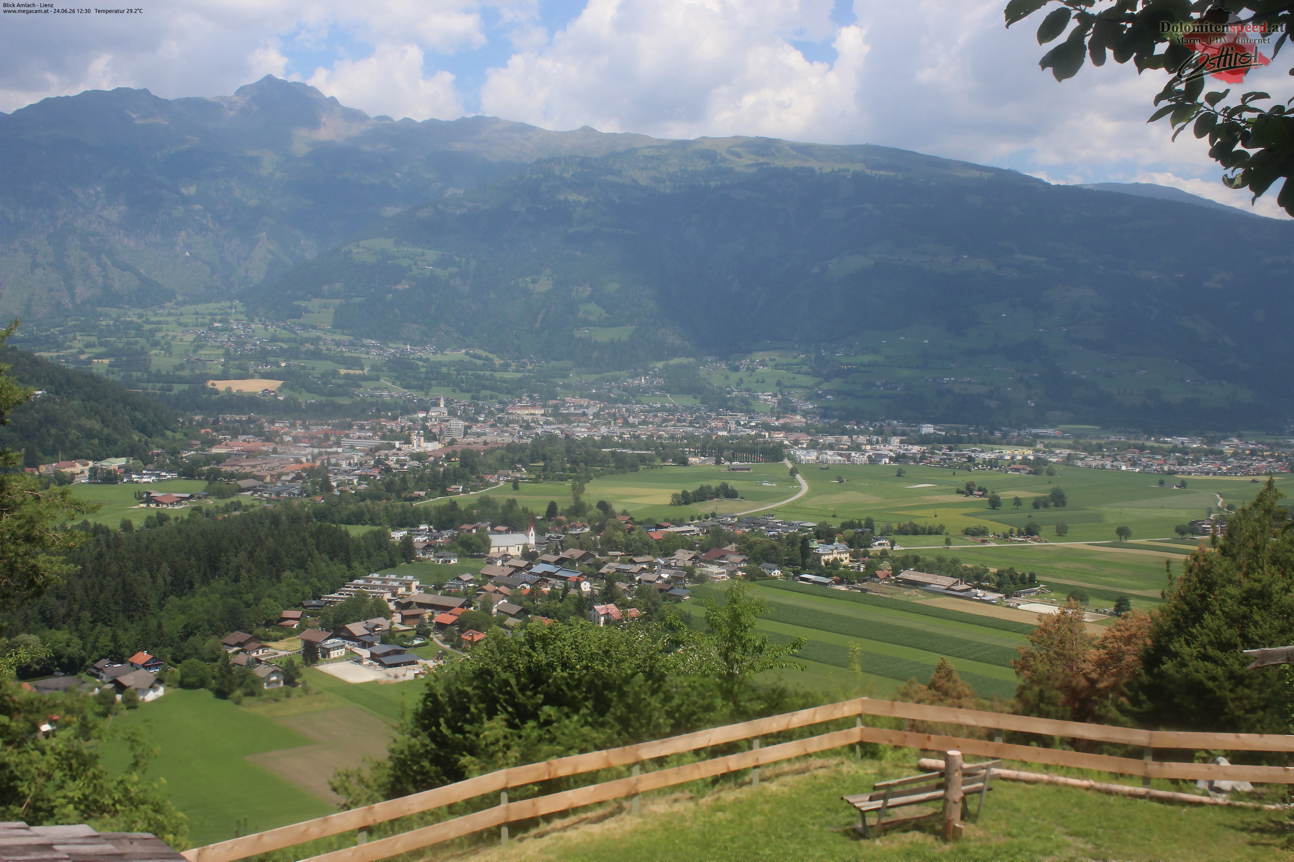 Archiv Foto Webcam Blick Amlach - Lienz - Osttirol