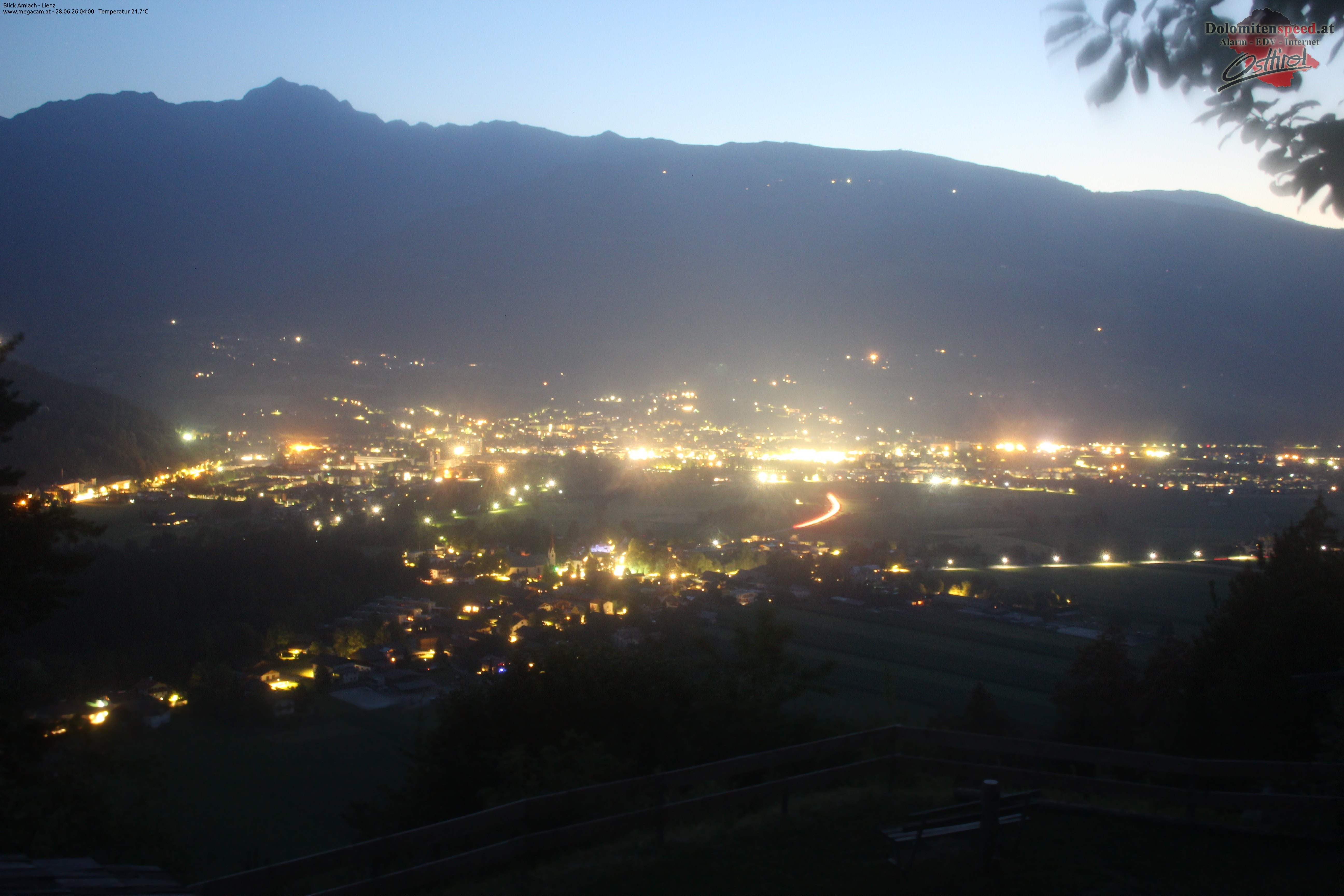 Archiv Foto Webcam Blick Amlach - Lienz - Osttirol