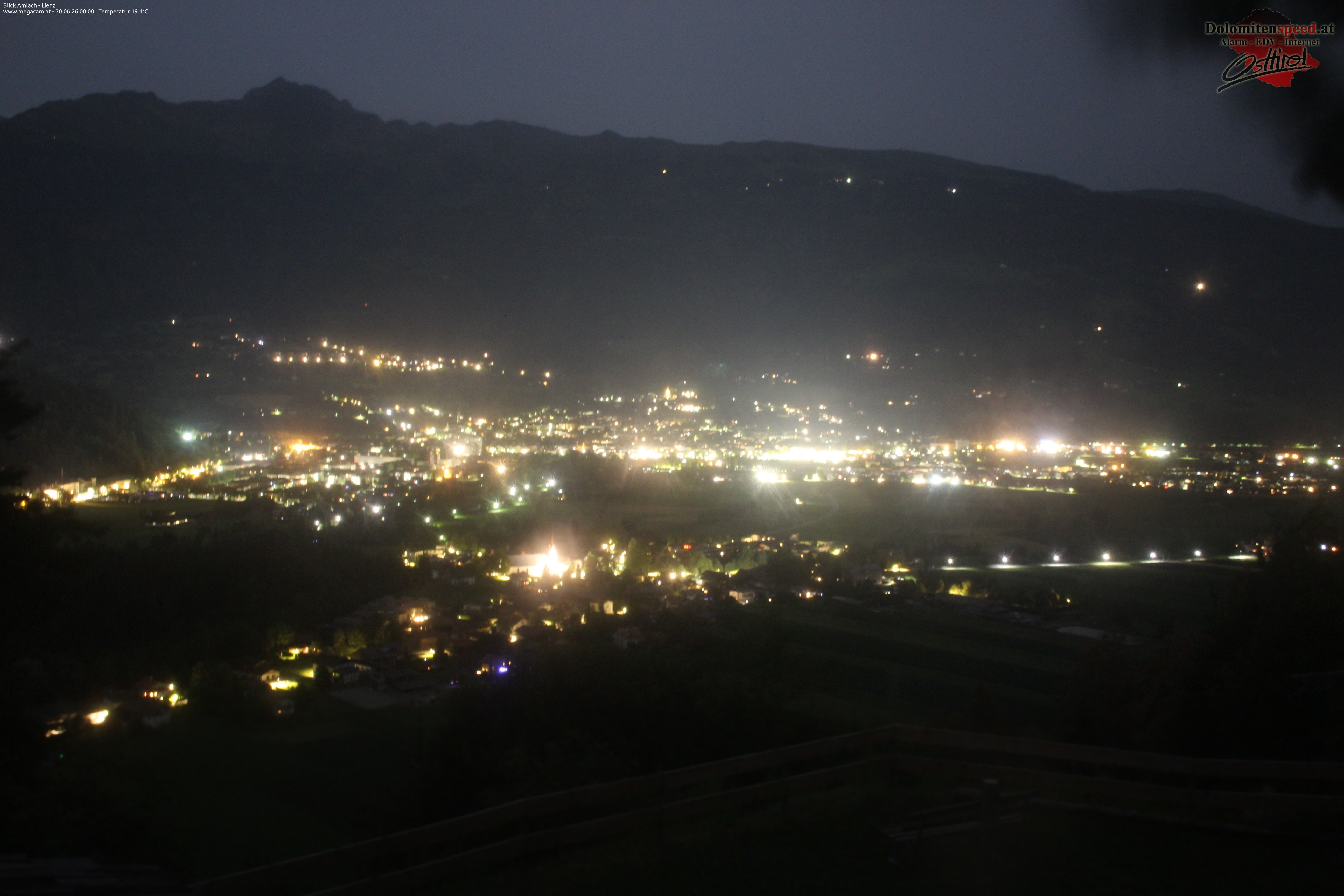 Archiv Foto Webcam Blick Amlach - Lienz - Osttirol