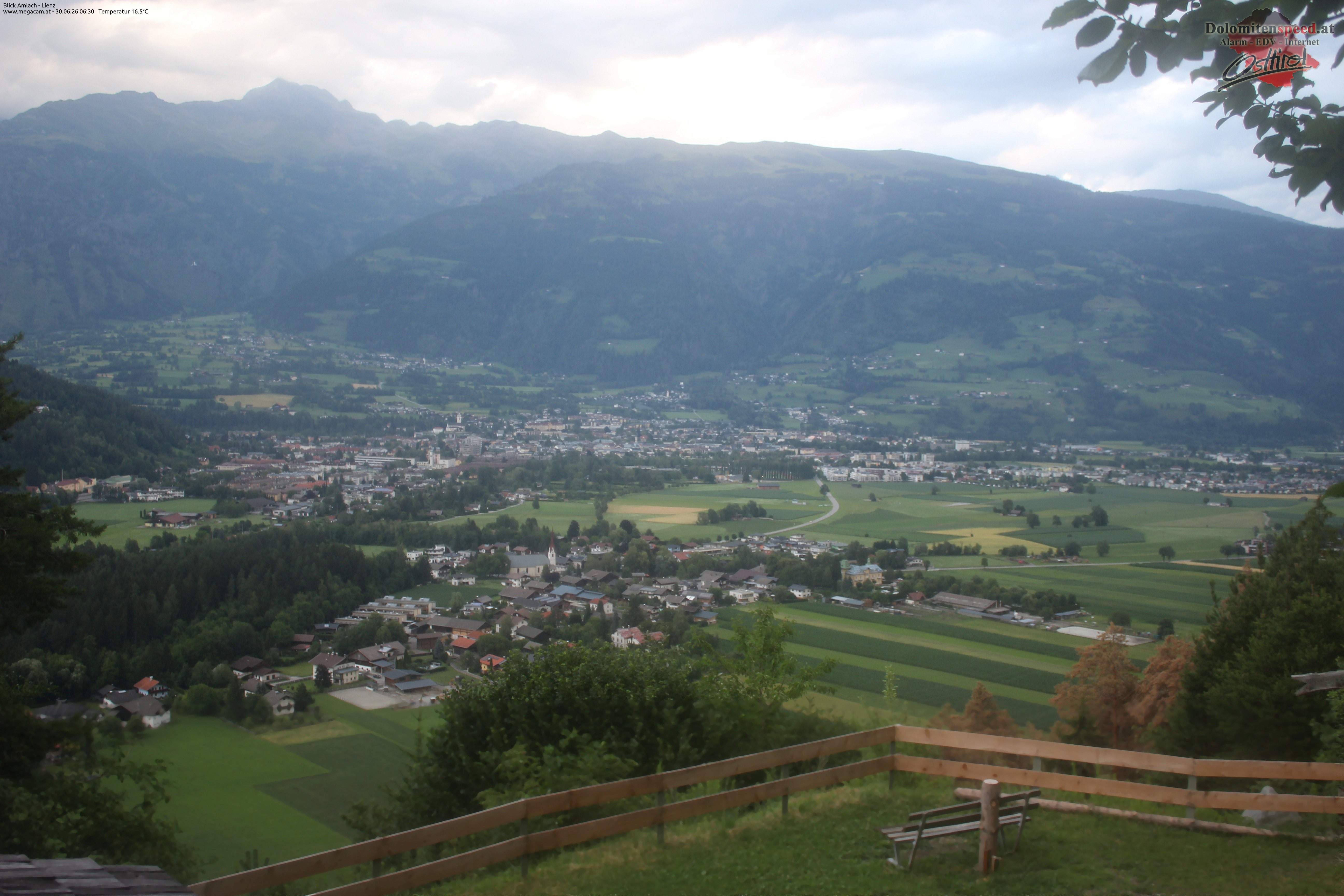 Archiv Foto Webcam Blick Amlach - Lienz - Osttirol