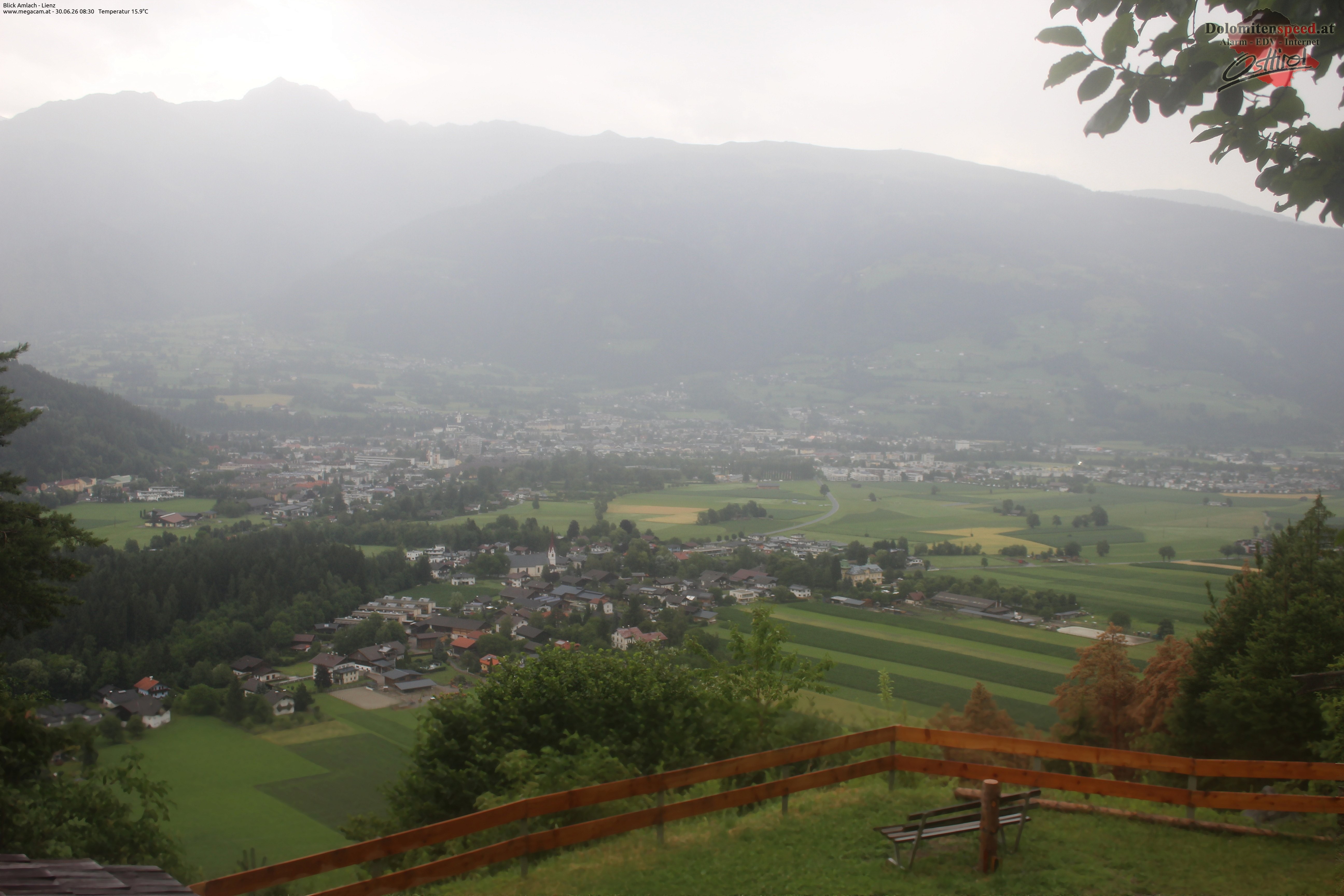 Archiv Foto Webcam Blick Amlach - Lienz - Osttirol