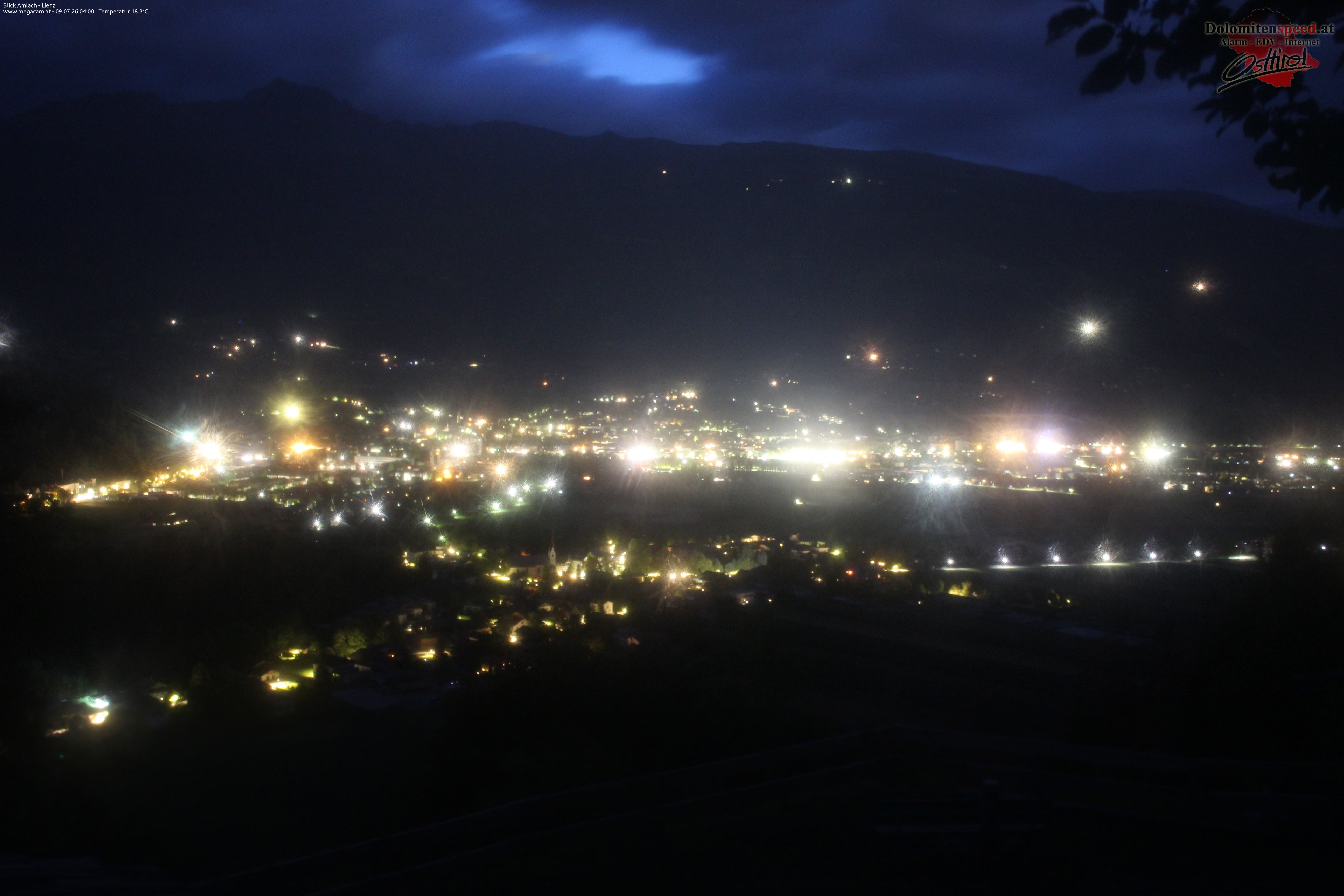 Archiv Foto Webcam Blick Amlach - Lienz - Osttirol