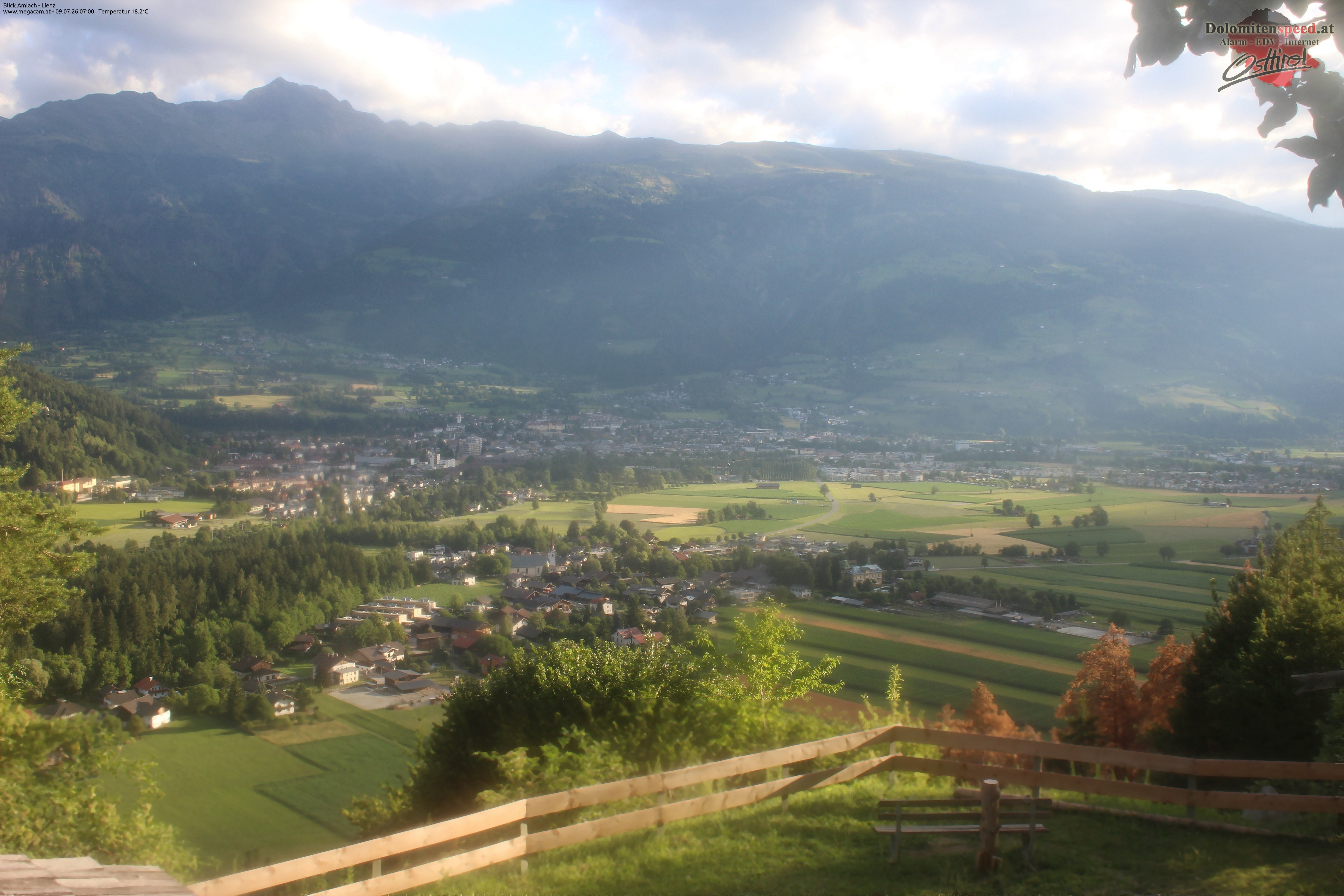 Archiv Foto Webcam Blick Amlach - Lienz - Osttirol