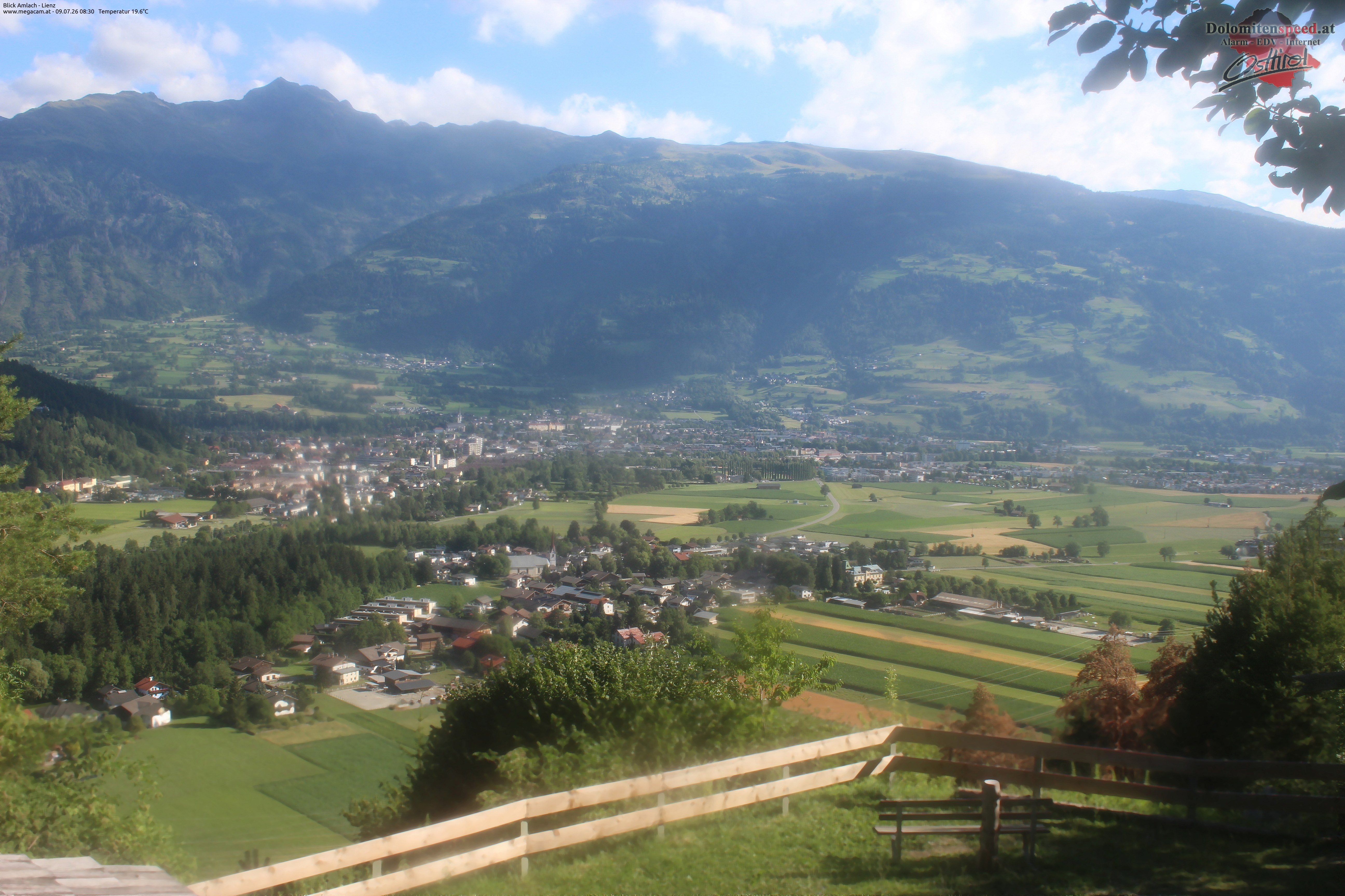Archiv Foto Webcam Blick Amlach - Lienz - Osttirol