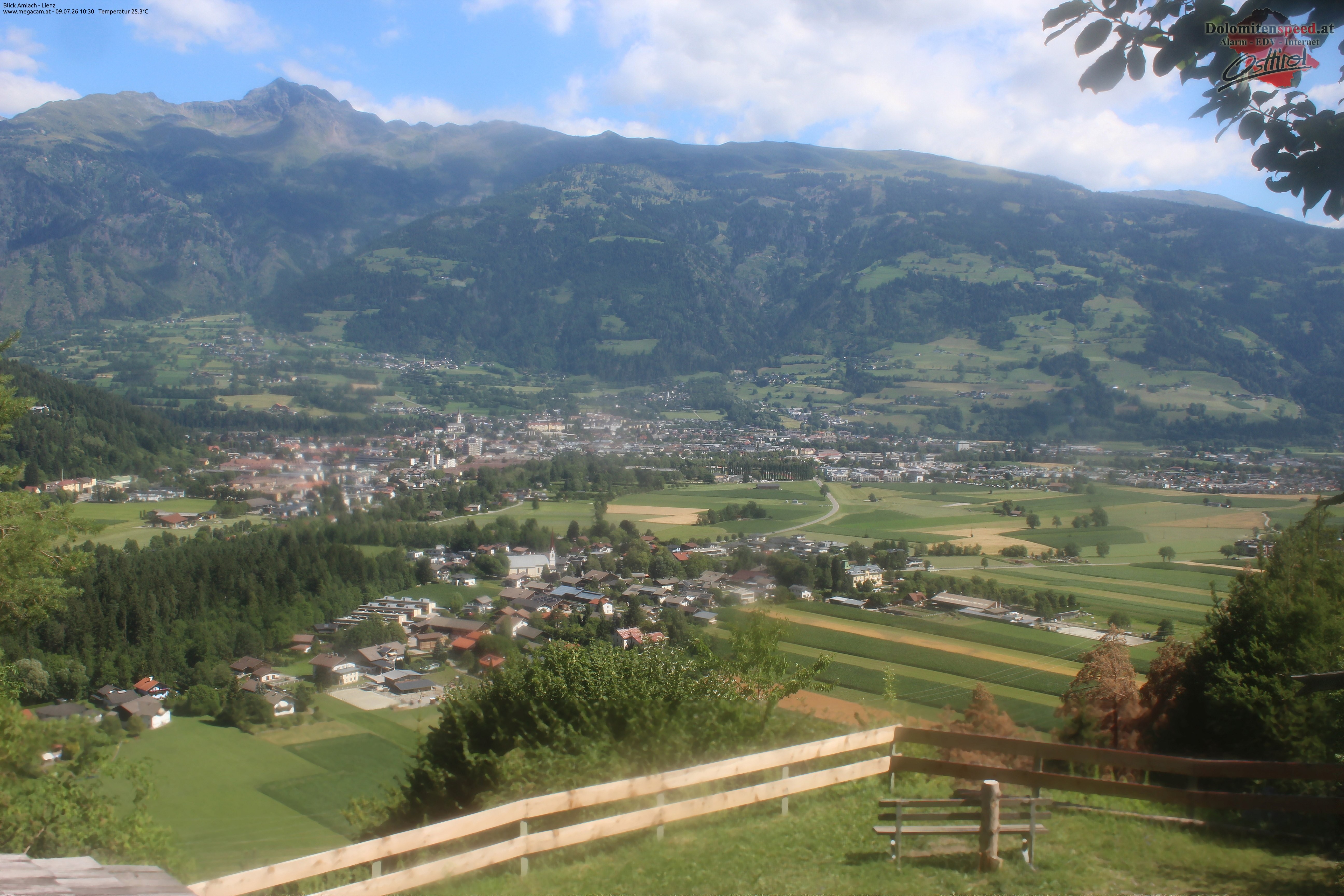 Archiv Foto Webcam Blick Amlach - Lienz - Osttirol