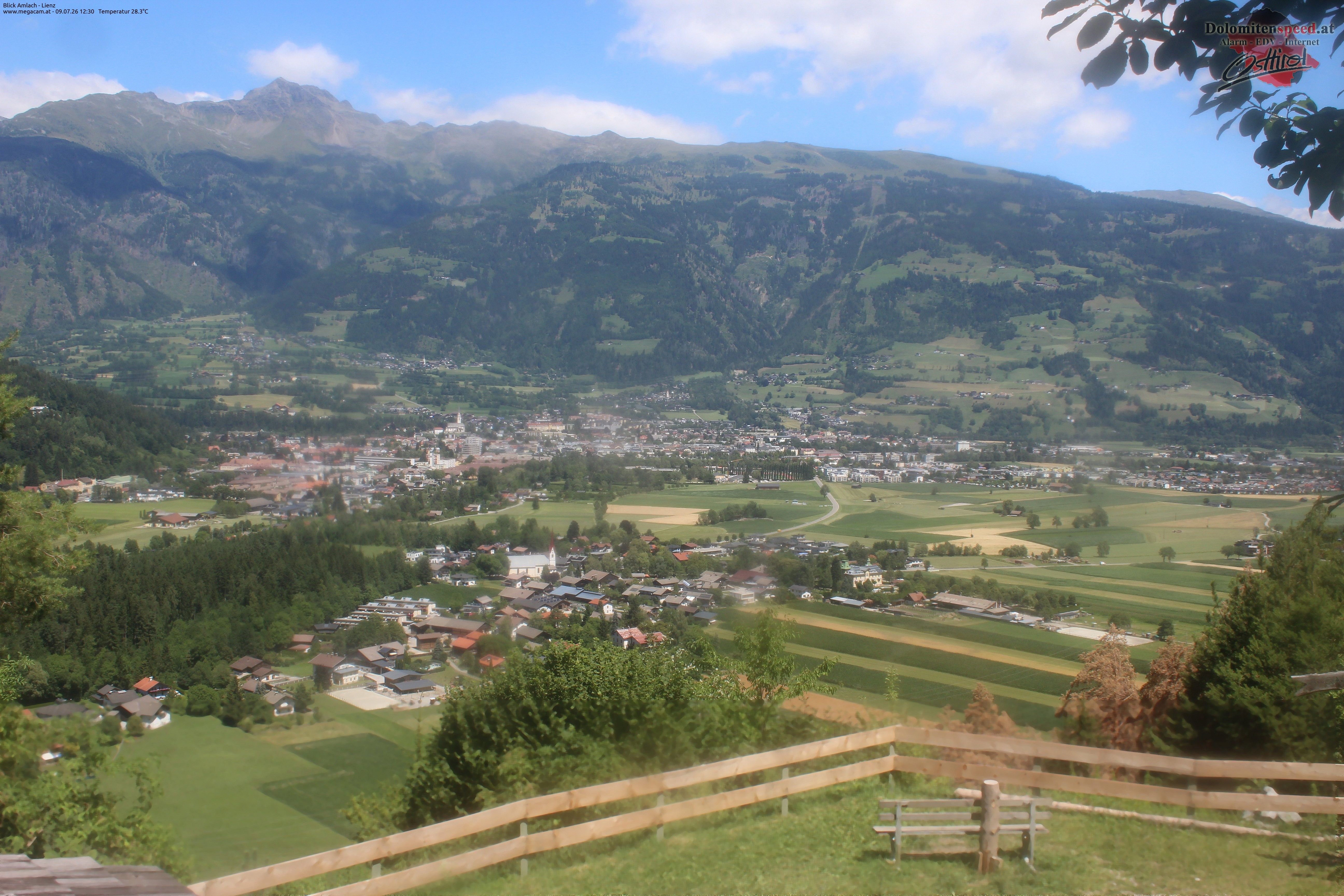 Archiv Foto Webcam Blick Amlach - Lienz - Osttirol