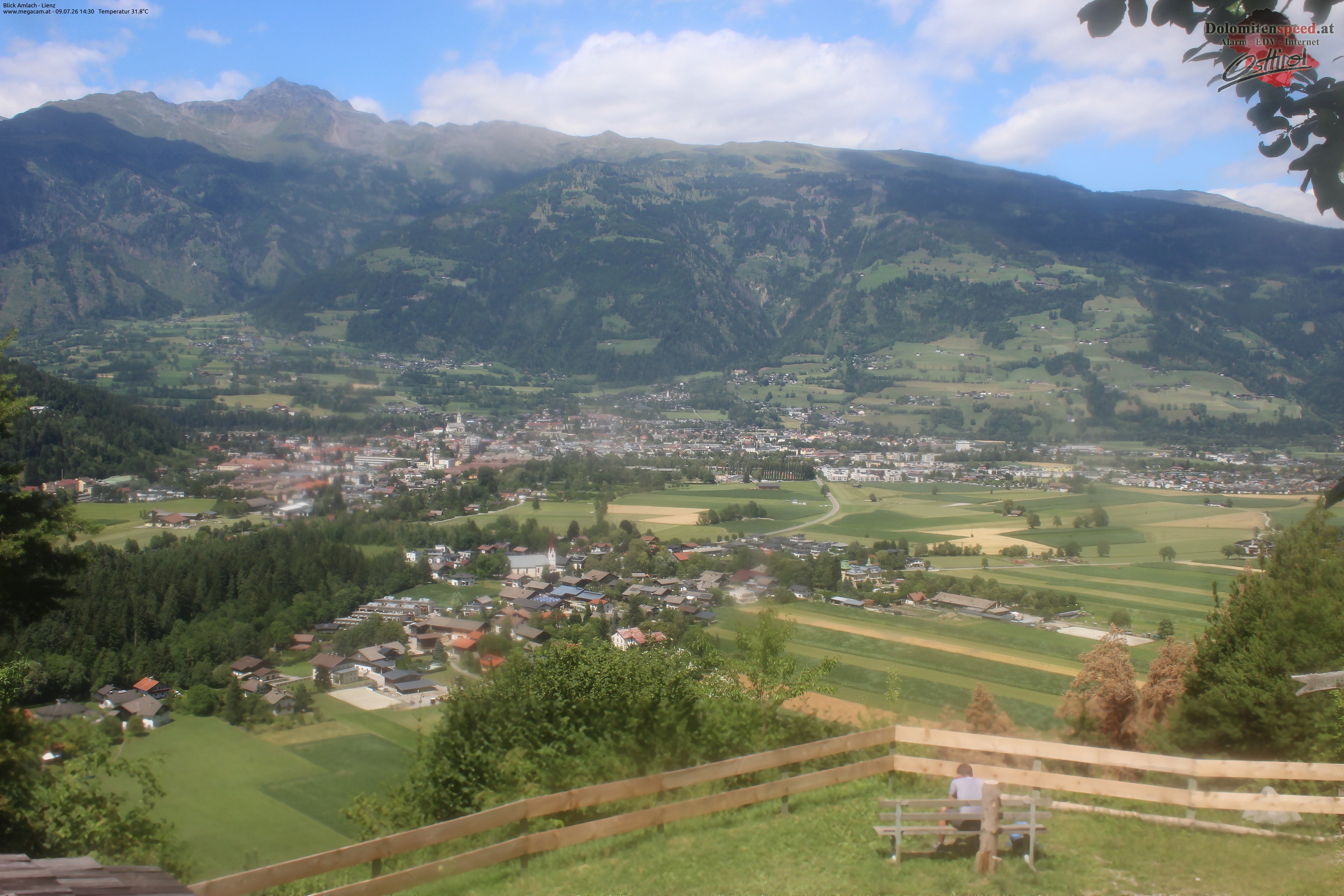 Archiv Foto Webcam Blick Amlach - Lienz - Osttirol