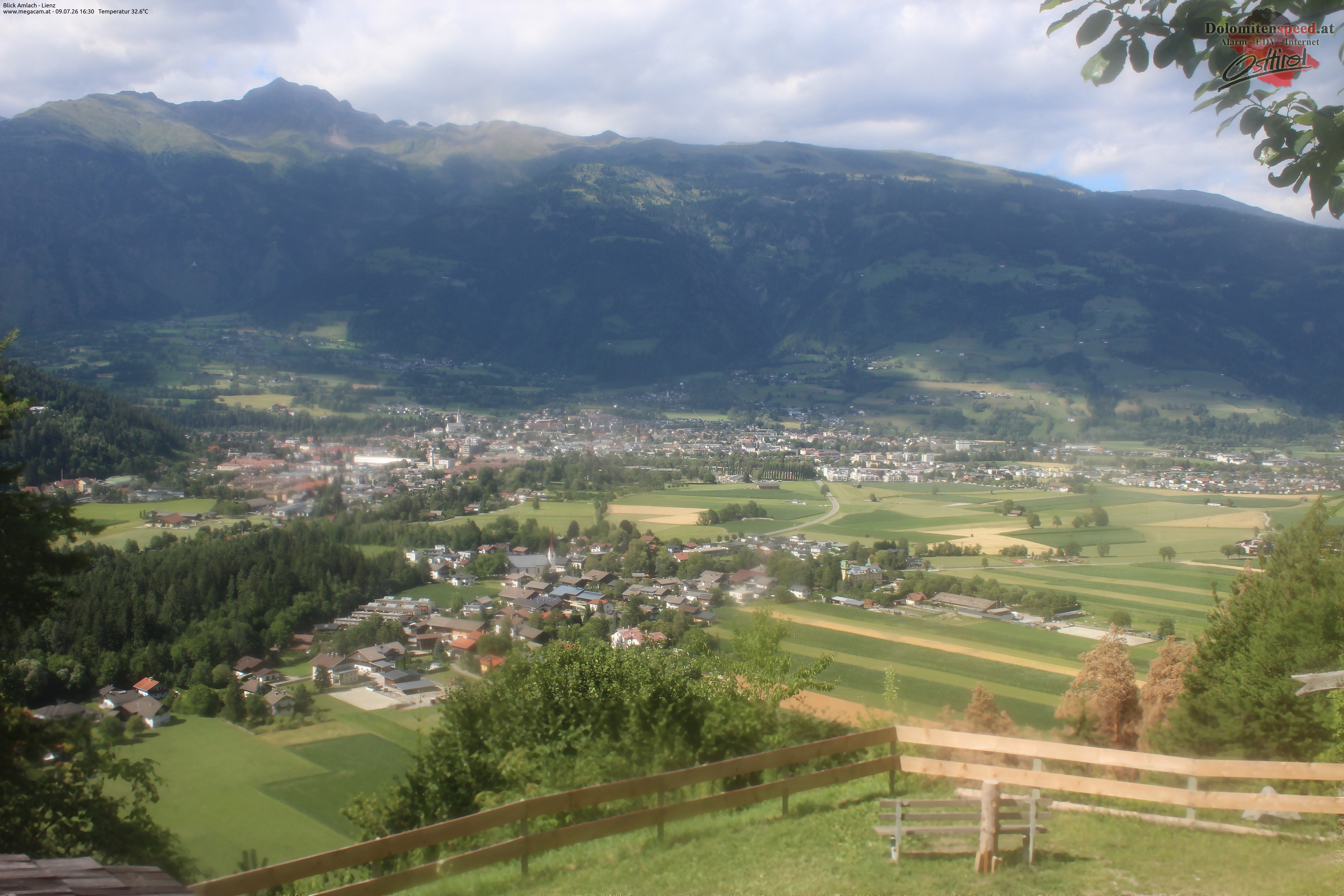 Archiv Foto Webcam Blick Amlach - Lienz - Osttirol