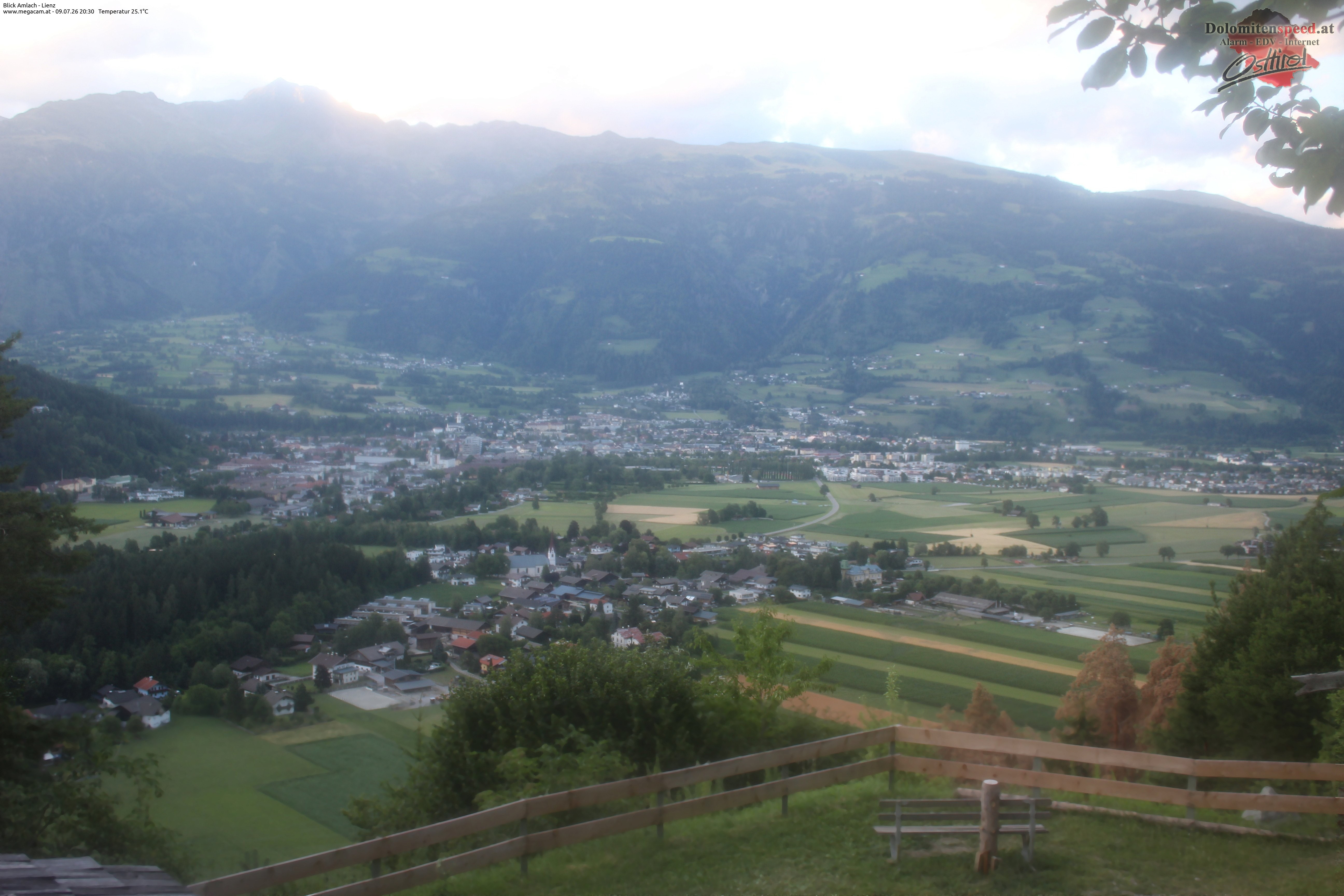 Archiv Foto Webcam Blick Amlach - Lienz - Osttirol