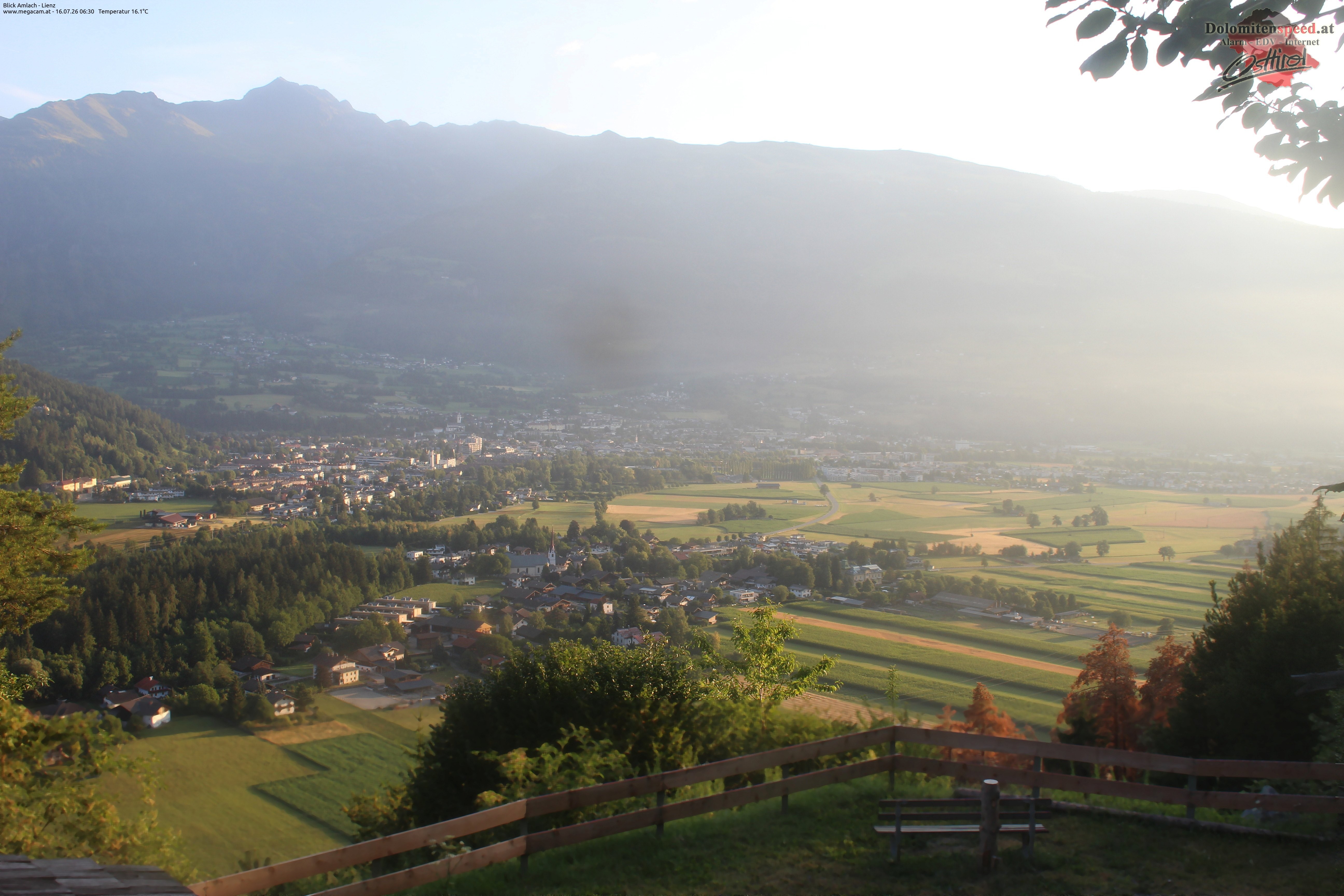 Archiv Foto Webcam Blick Amlach - Lienz - Osttirol