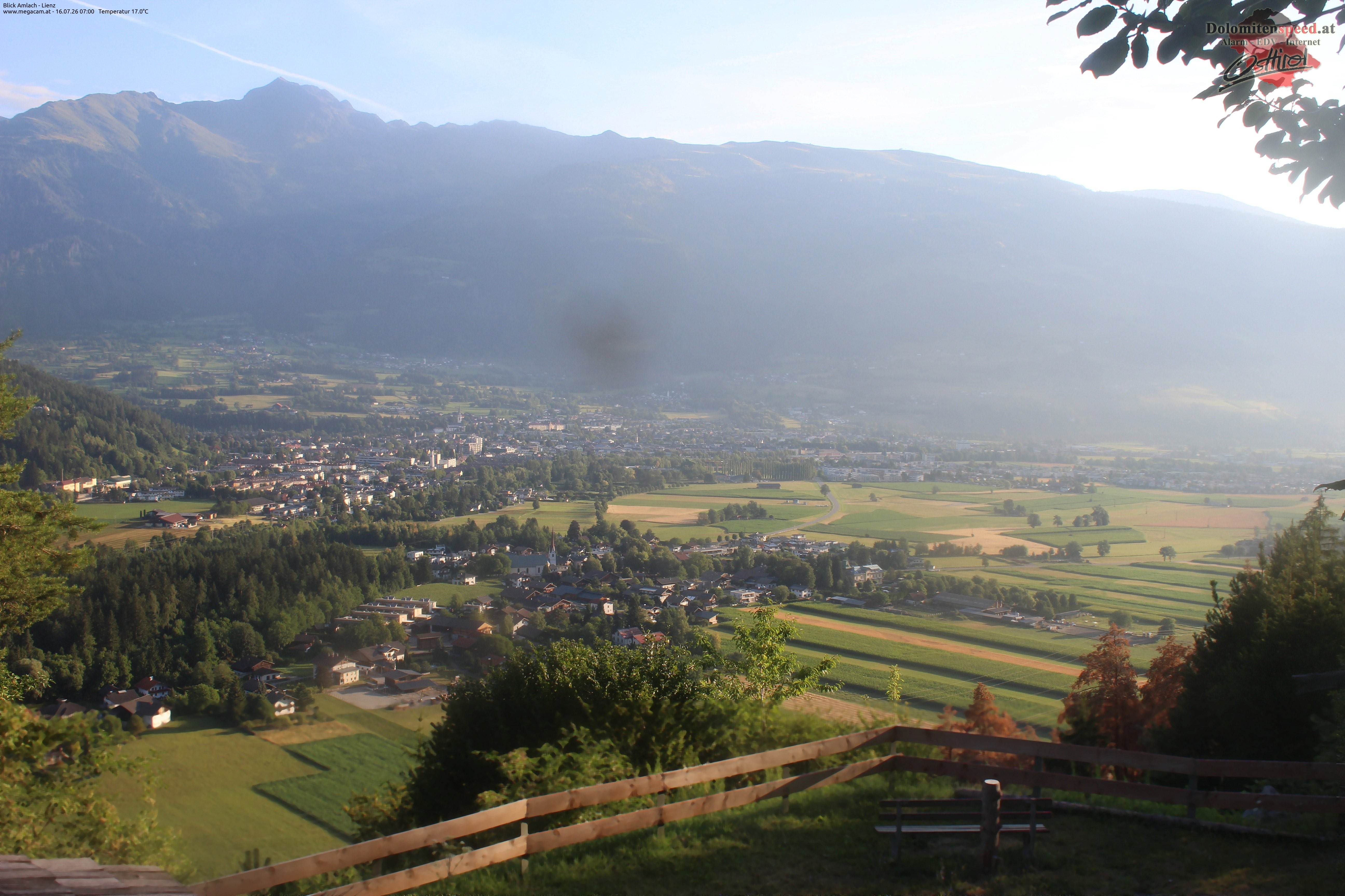 Archiv Foto Webcam Blick Amlach - Lienz - Osttirol