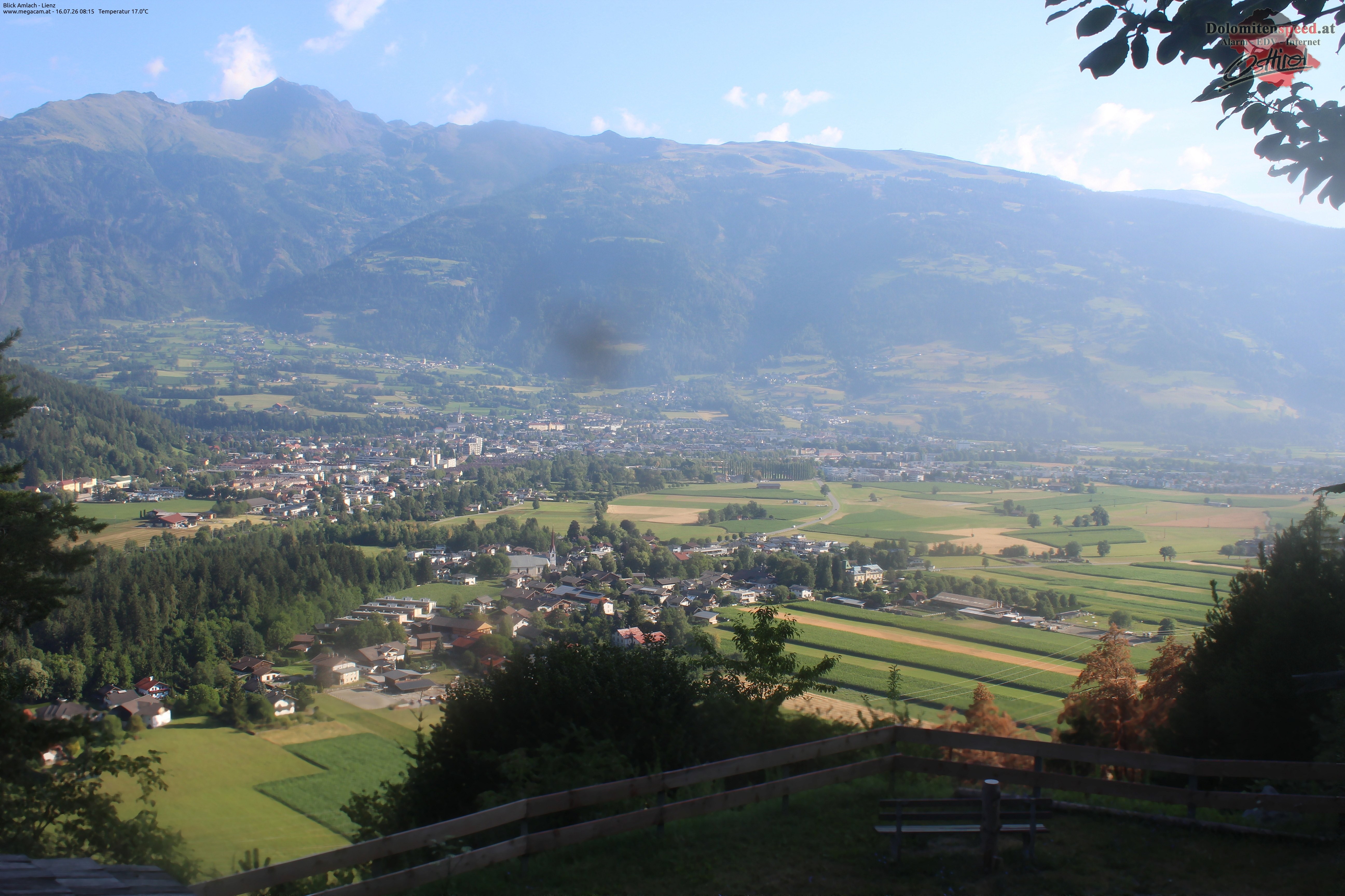 Archiv Foto Webcam Blick Amlach - Lienz - Osttirol