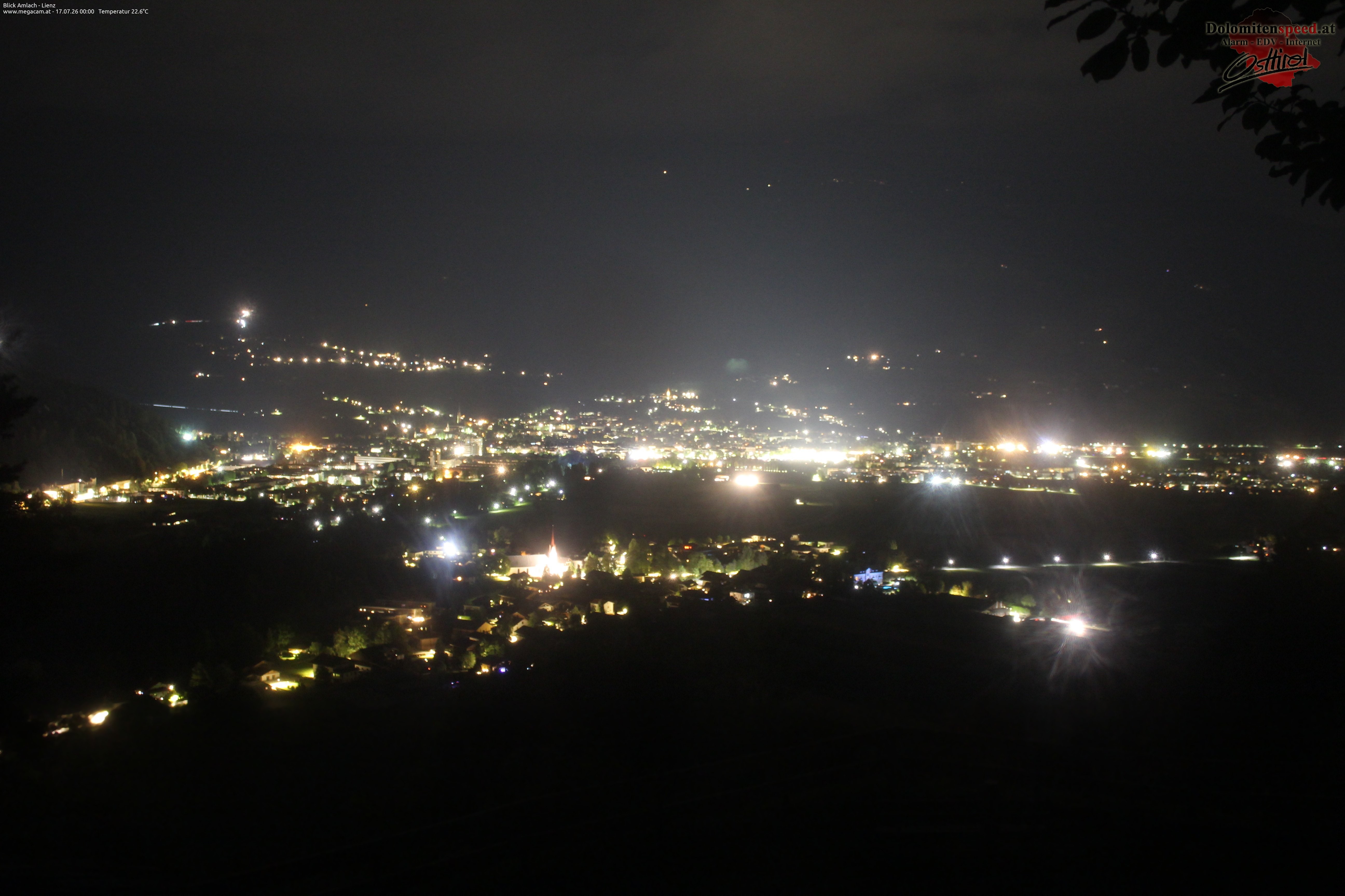 Archiv Foto Webcam Blick Amlach - Lienz - Osttirol