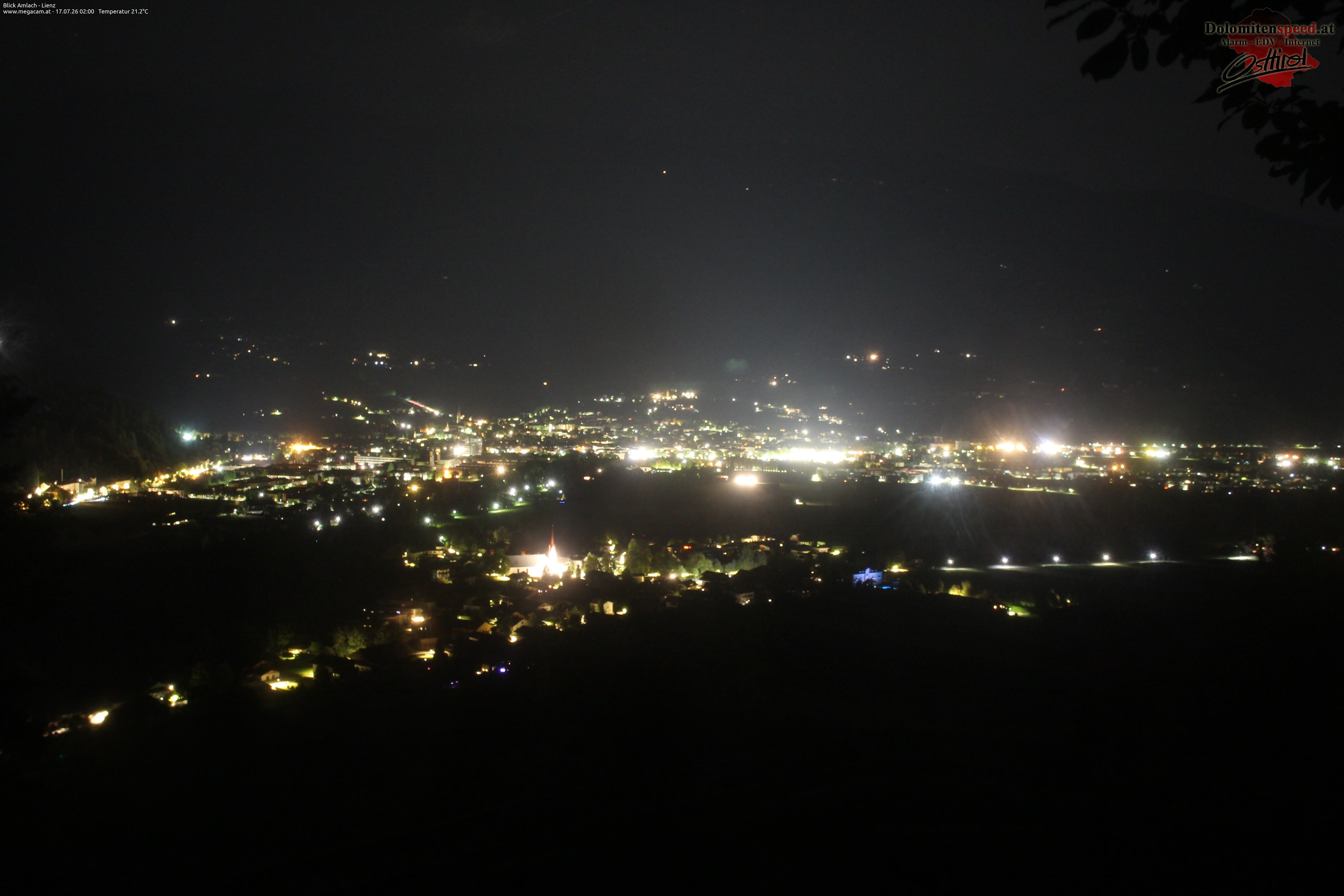 Archiv Foto Webcam Blick Amlach - Lienz - Osttirol