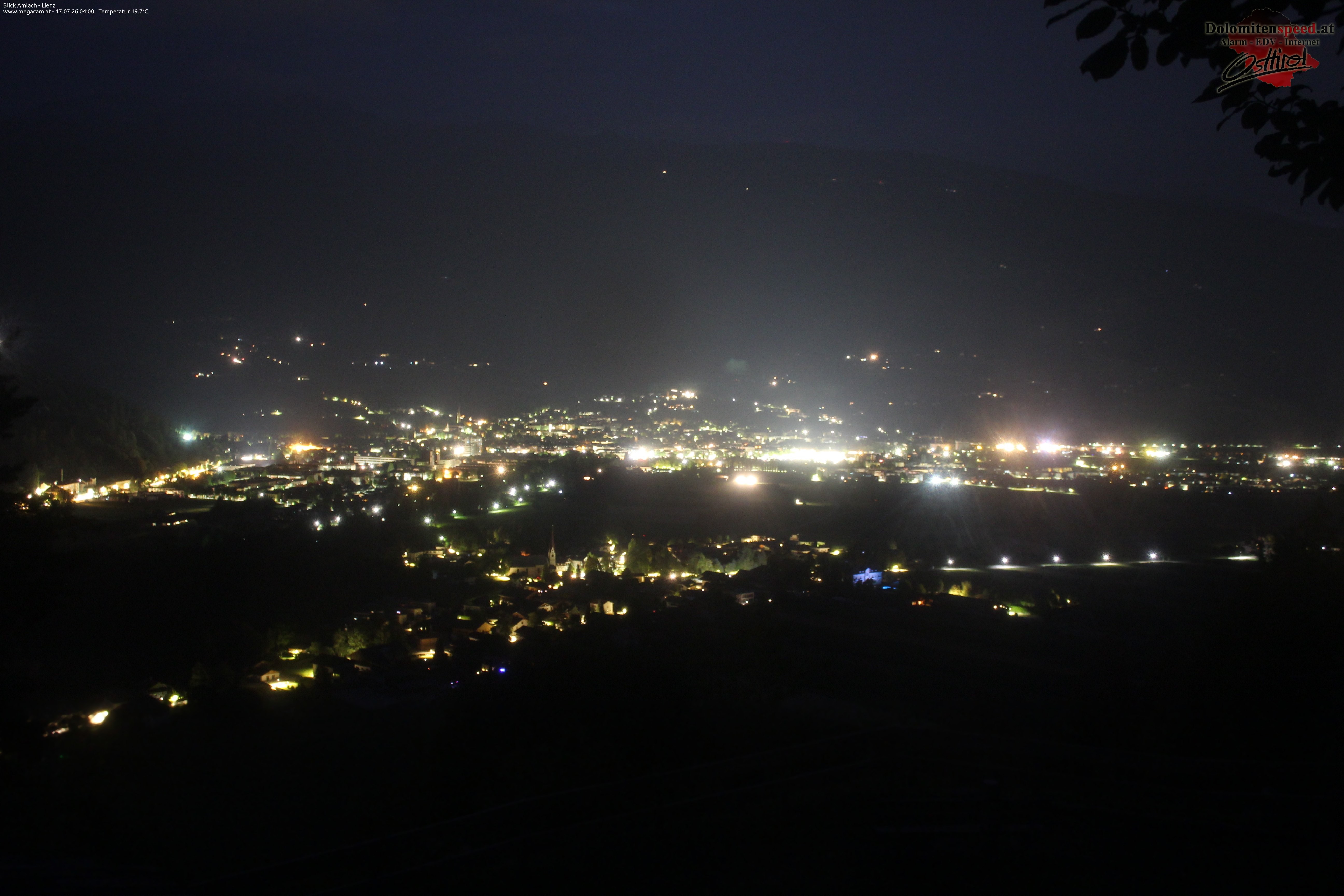 Archiv Foto Webcam Blick Amlach - Lienz - Osttirol
