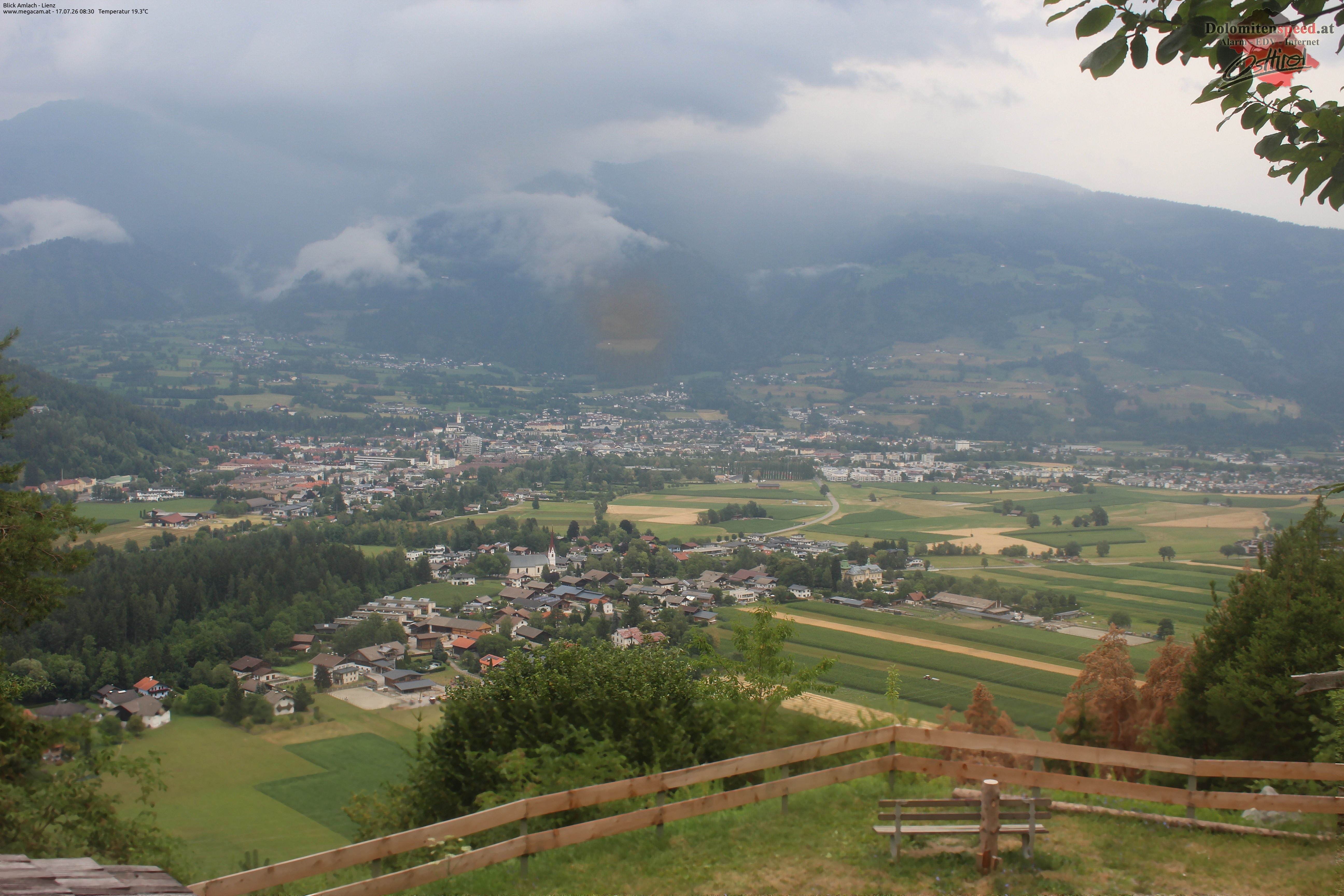 Archiv Foto Webcam Blick Amlach - Lienz - Osttirol