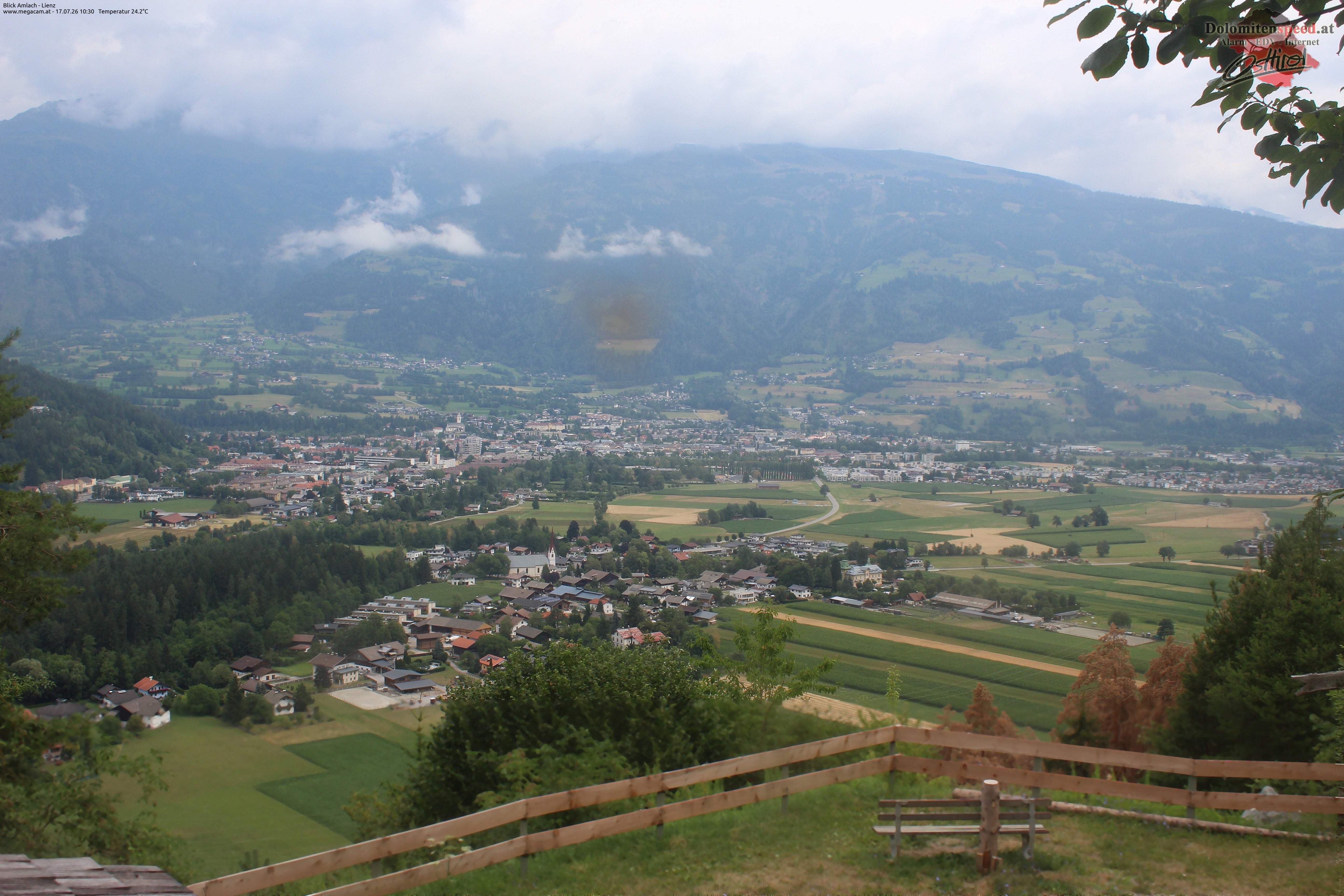 Archiv Foto Webcam Blick Amlach - Lienz - Osttirol