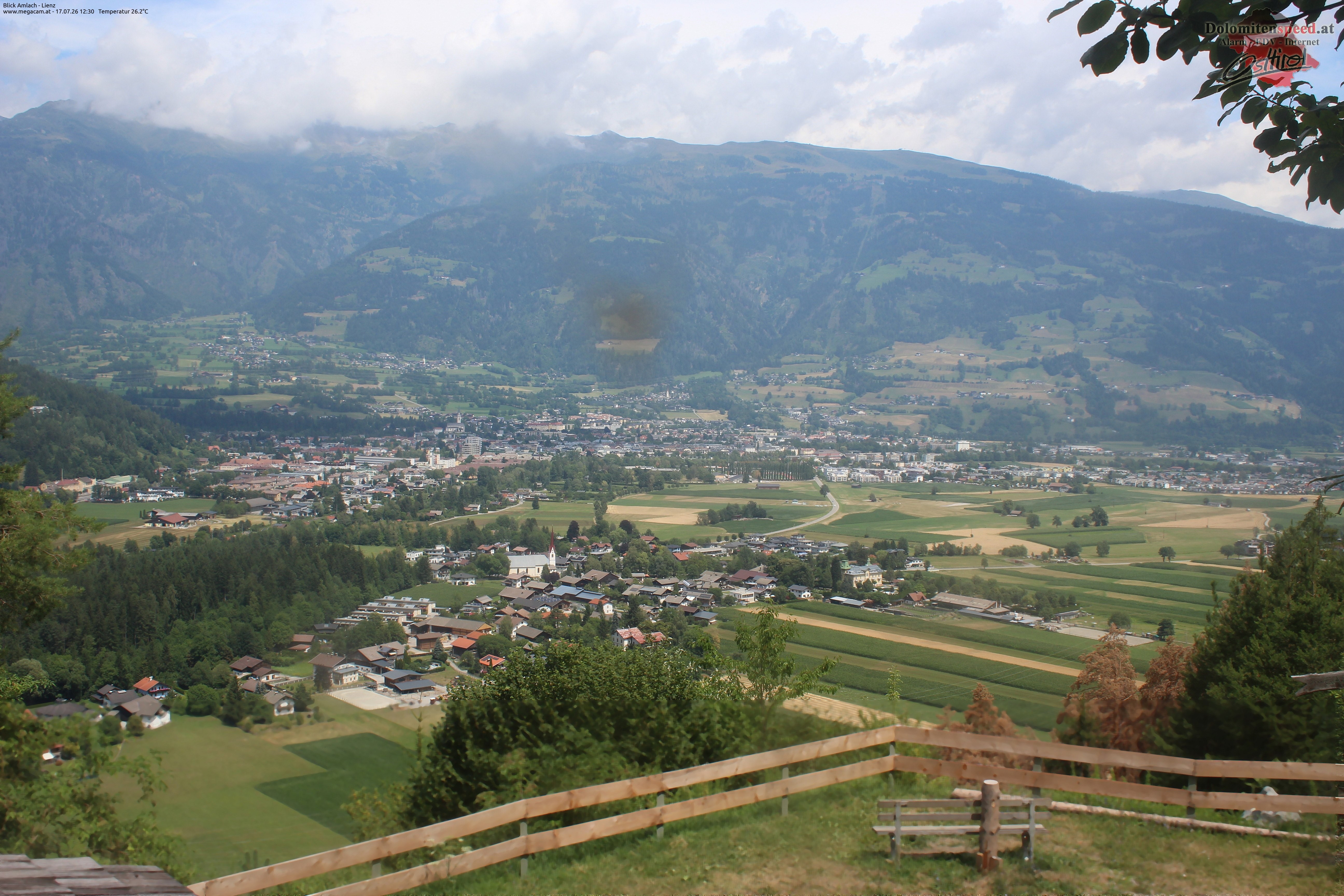 Archiv Foto Webcam Blick Amlach - Lienz - Osttirol