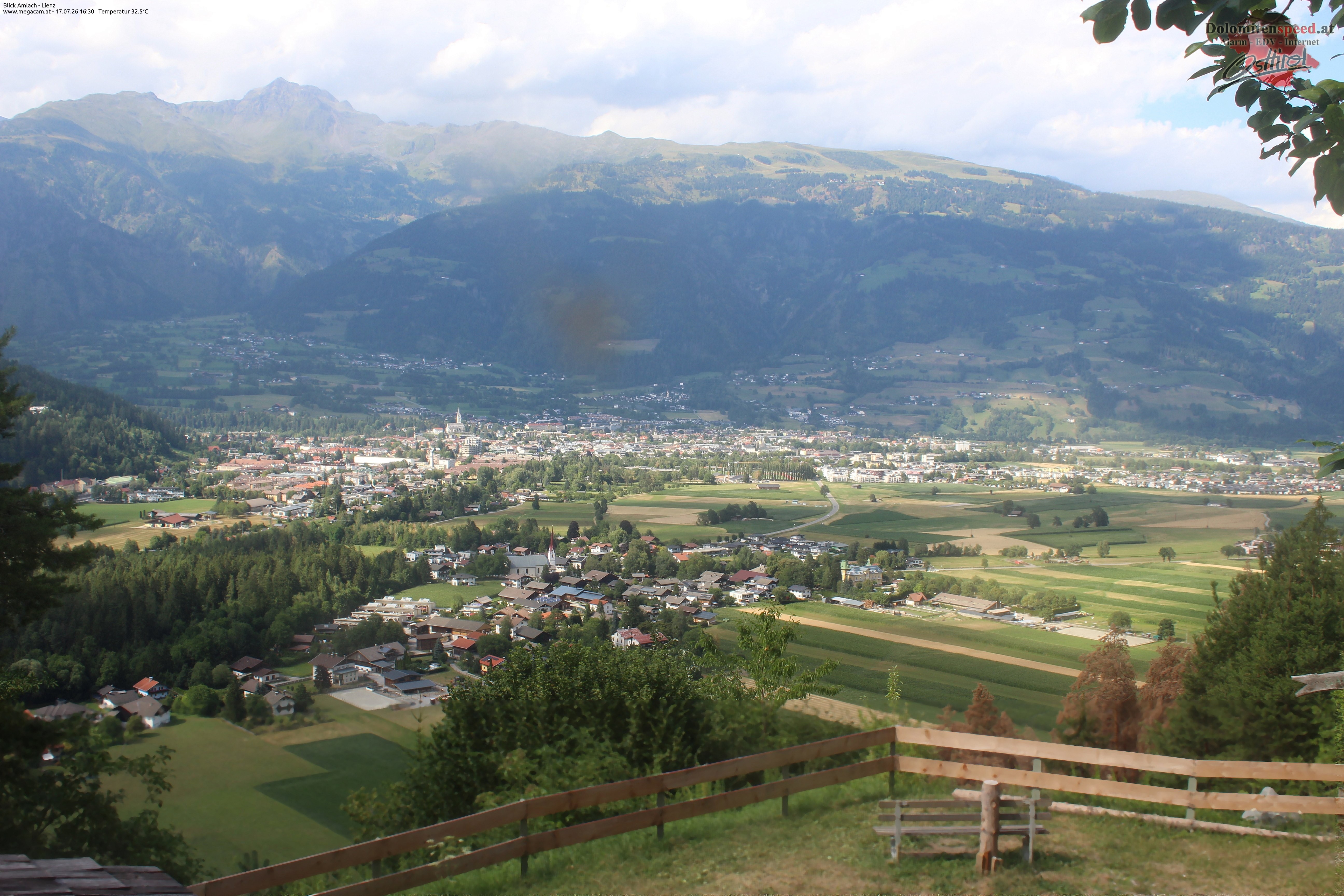 Archiv Foto Webcam Blick Amlach - Lienz - Osttirol