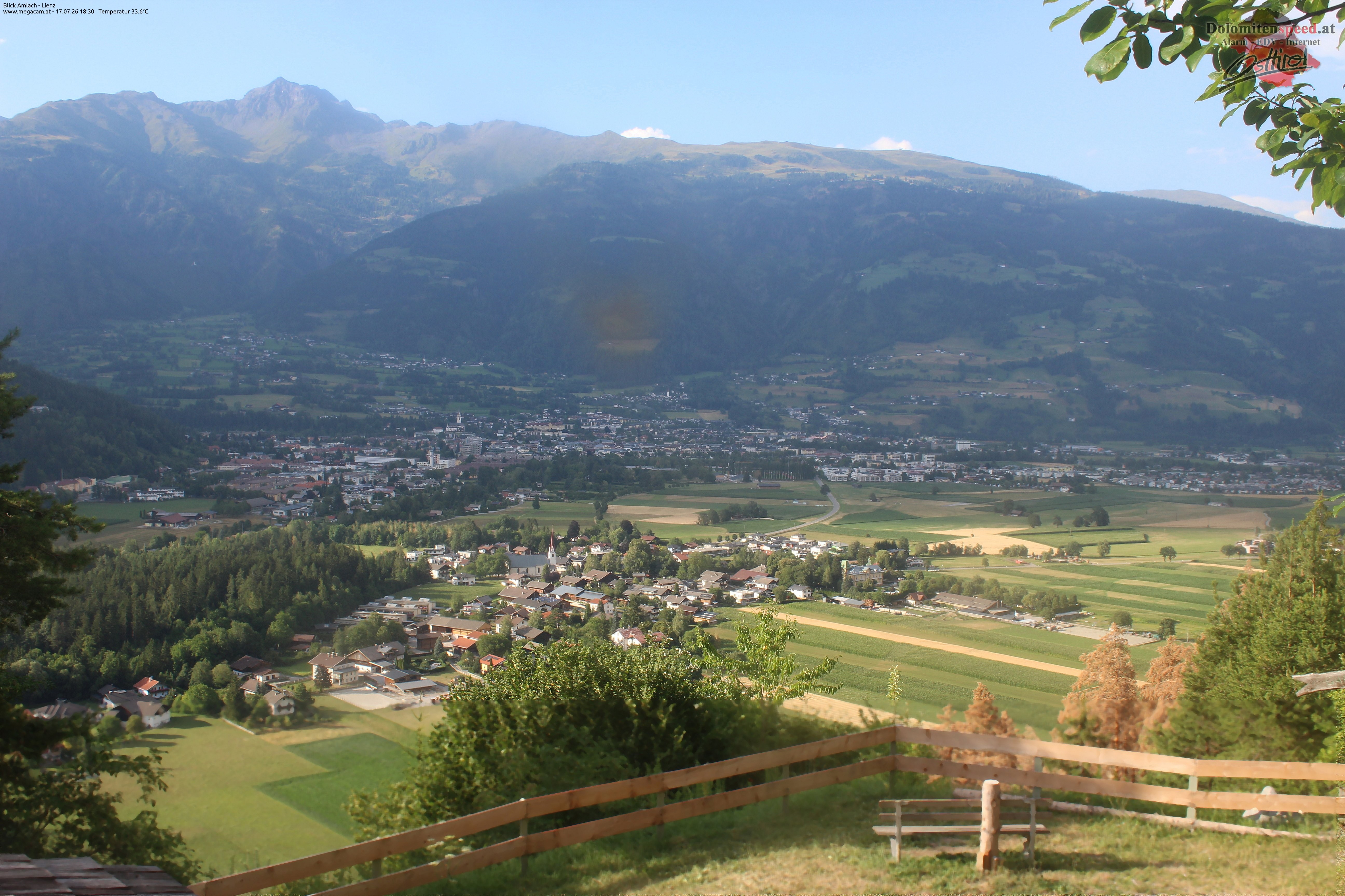 Archiv Foto Webcam Blick Amlach - Lienz - Osttirol