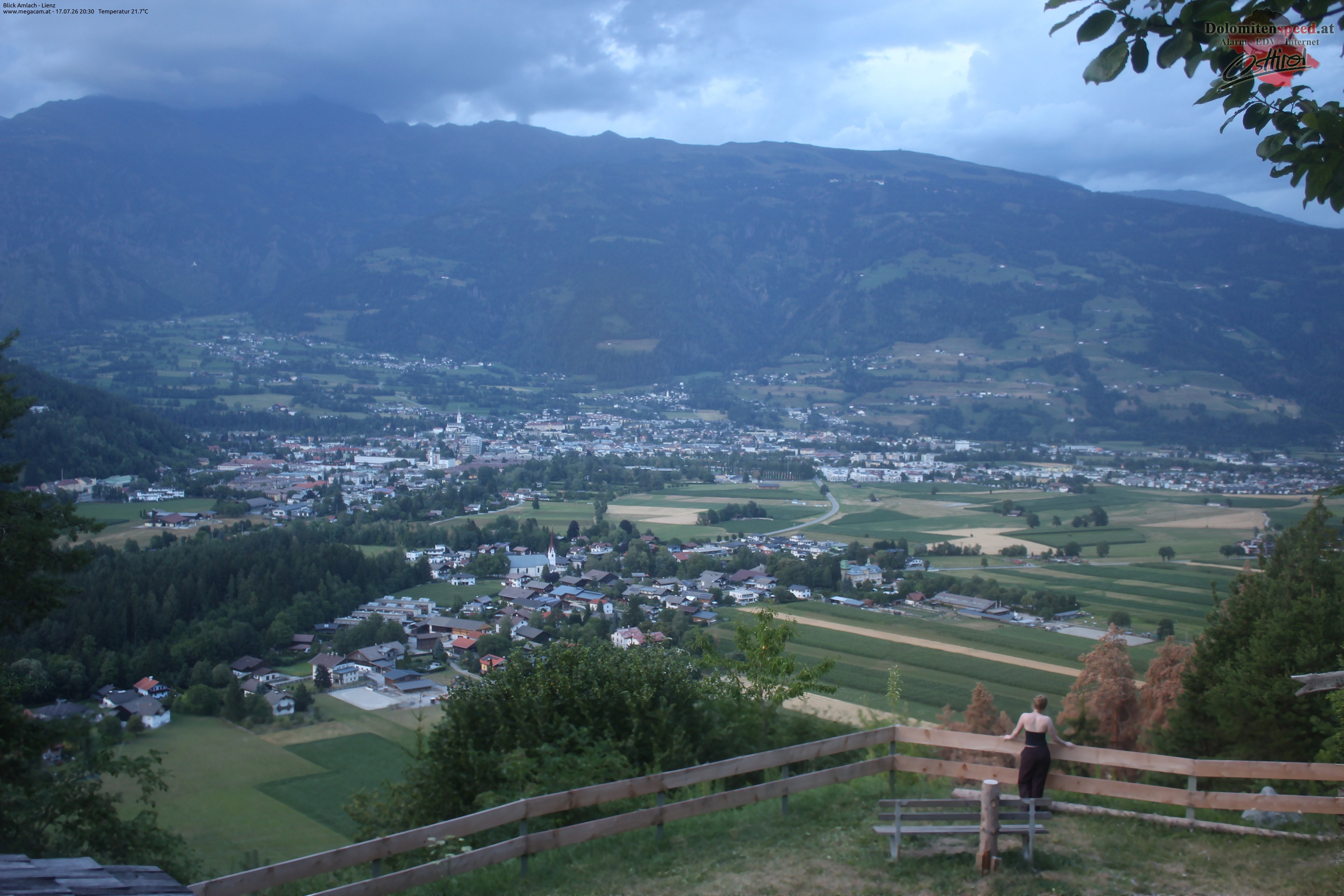 Archiv Foto Webcam Blick Amlach - Lienz - Osttirol