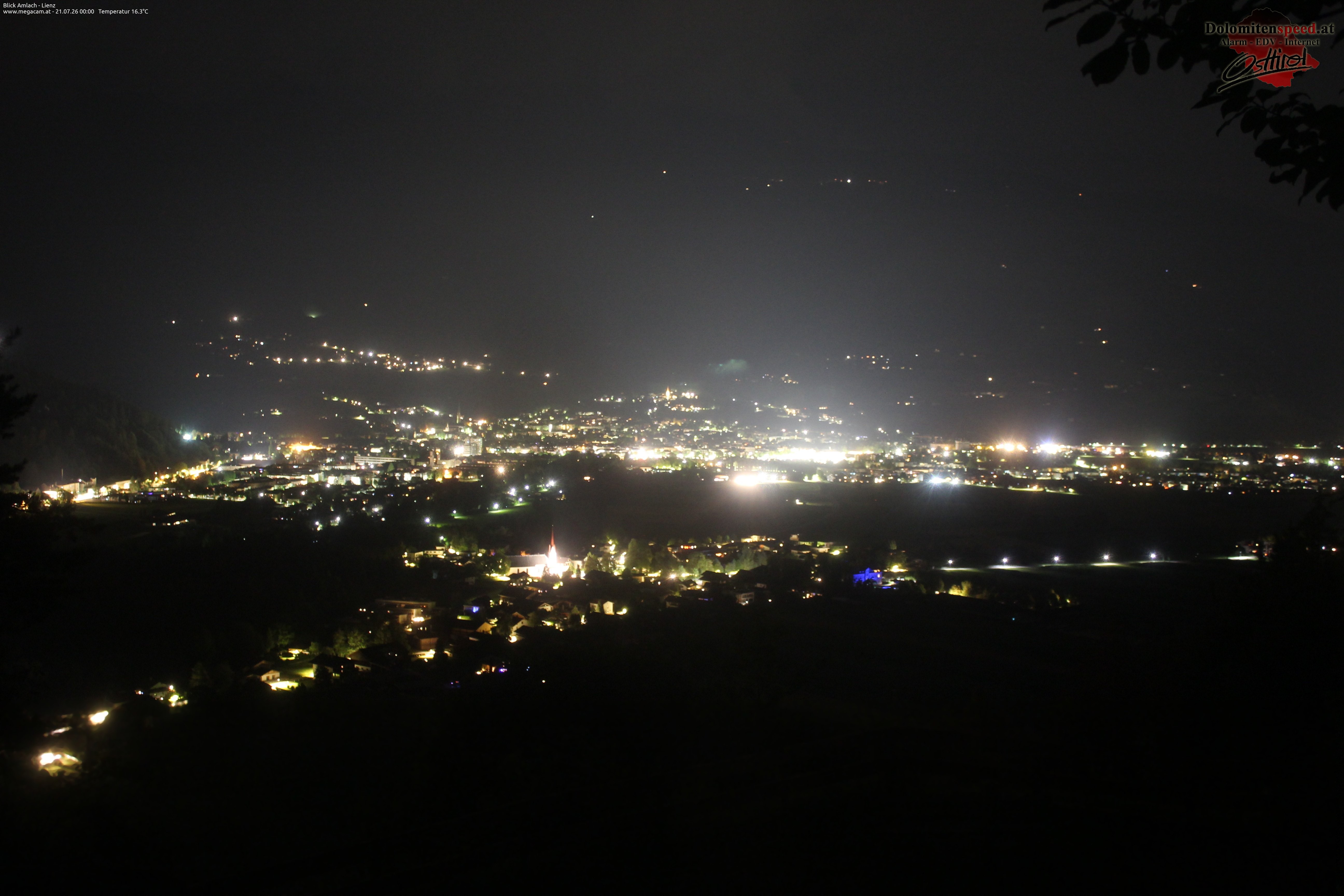 Archiv Foto Webcam Blick Amlach - Lienz - Osttirol