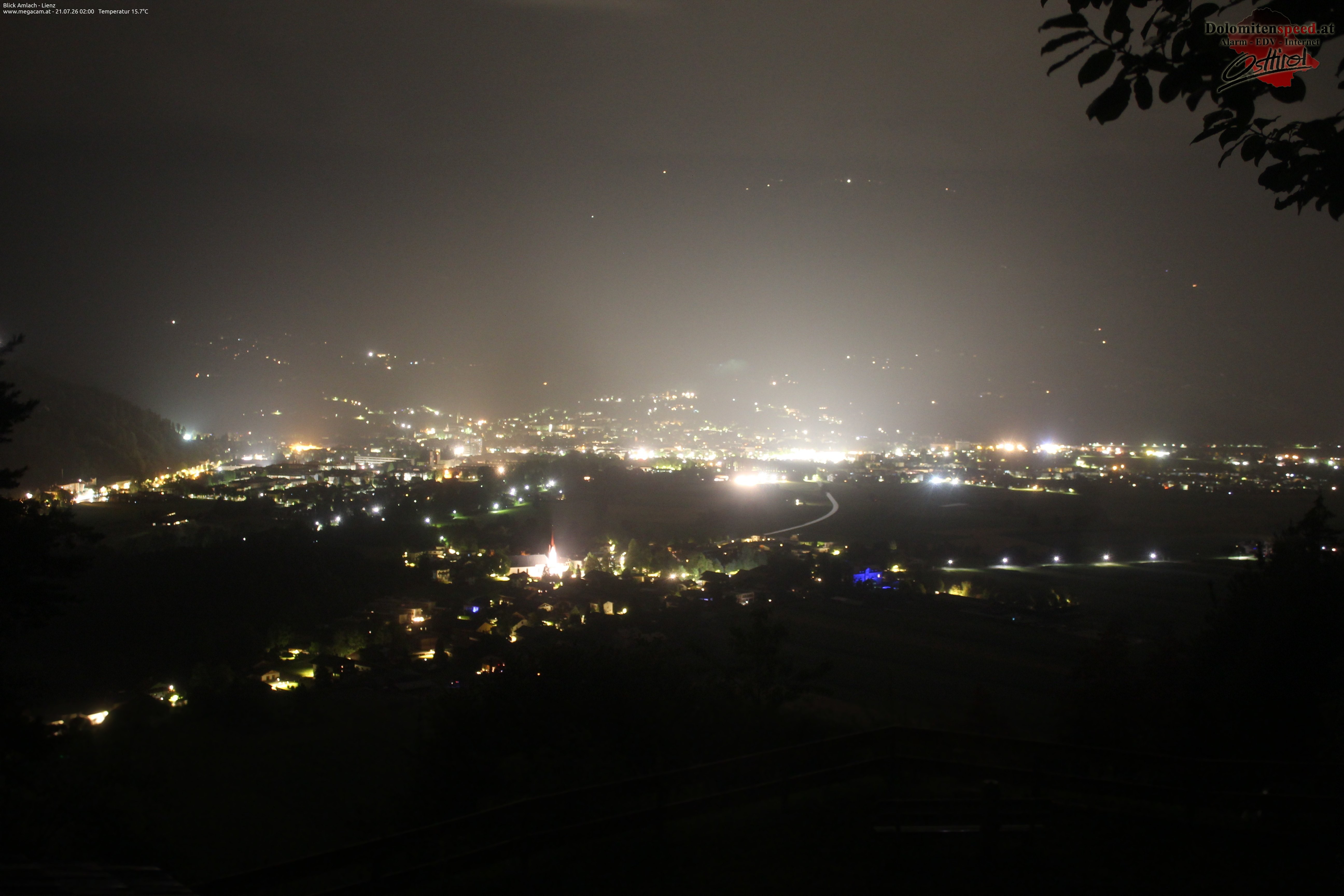 Archiv Foto Webcam Blick Amlach - Lienz - Osttirol