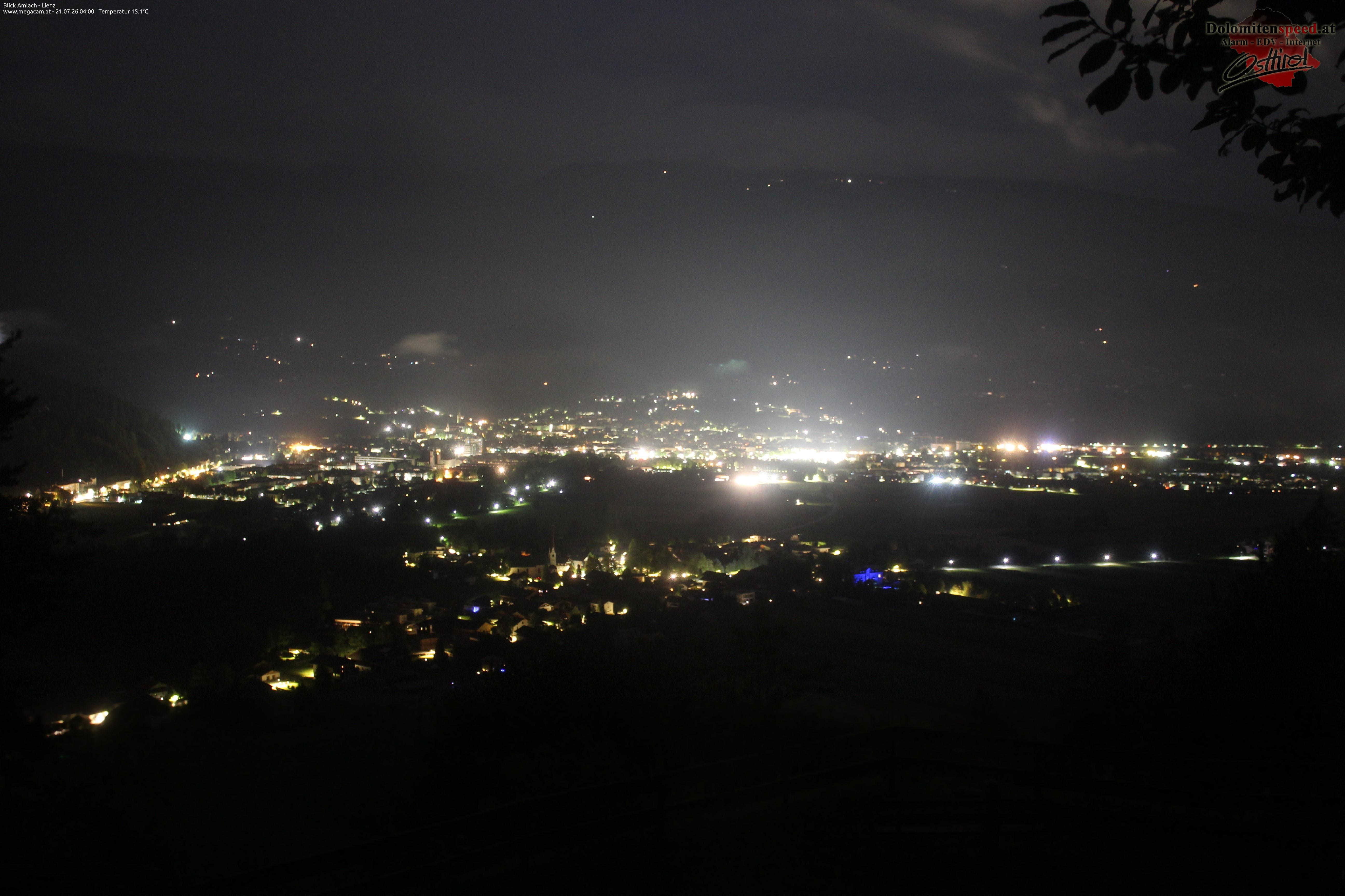 Archiv Foto Webcam Blick Amlach - Lienz - Osttirol