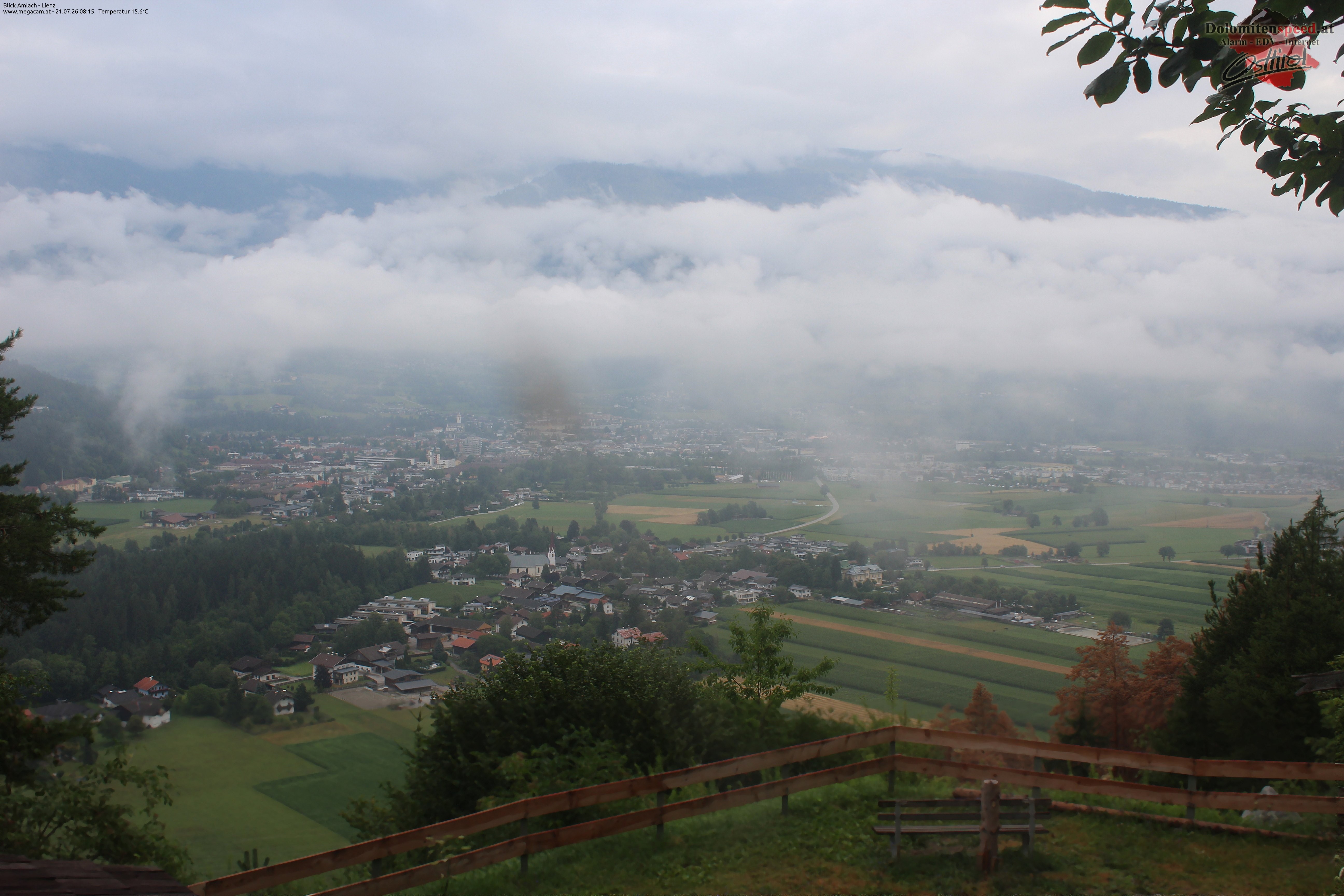 Archiv Foto Webcam Blick Amlach - Lienz - Osttirol