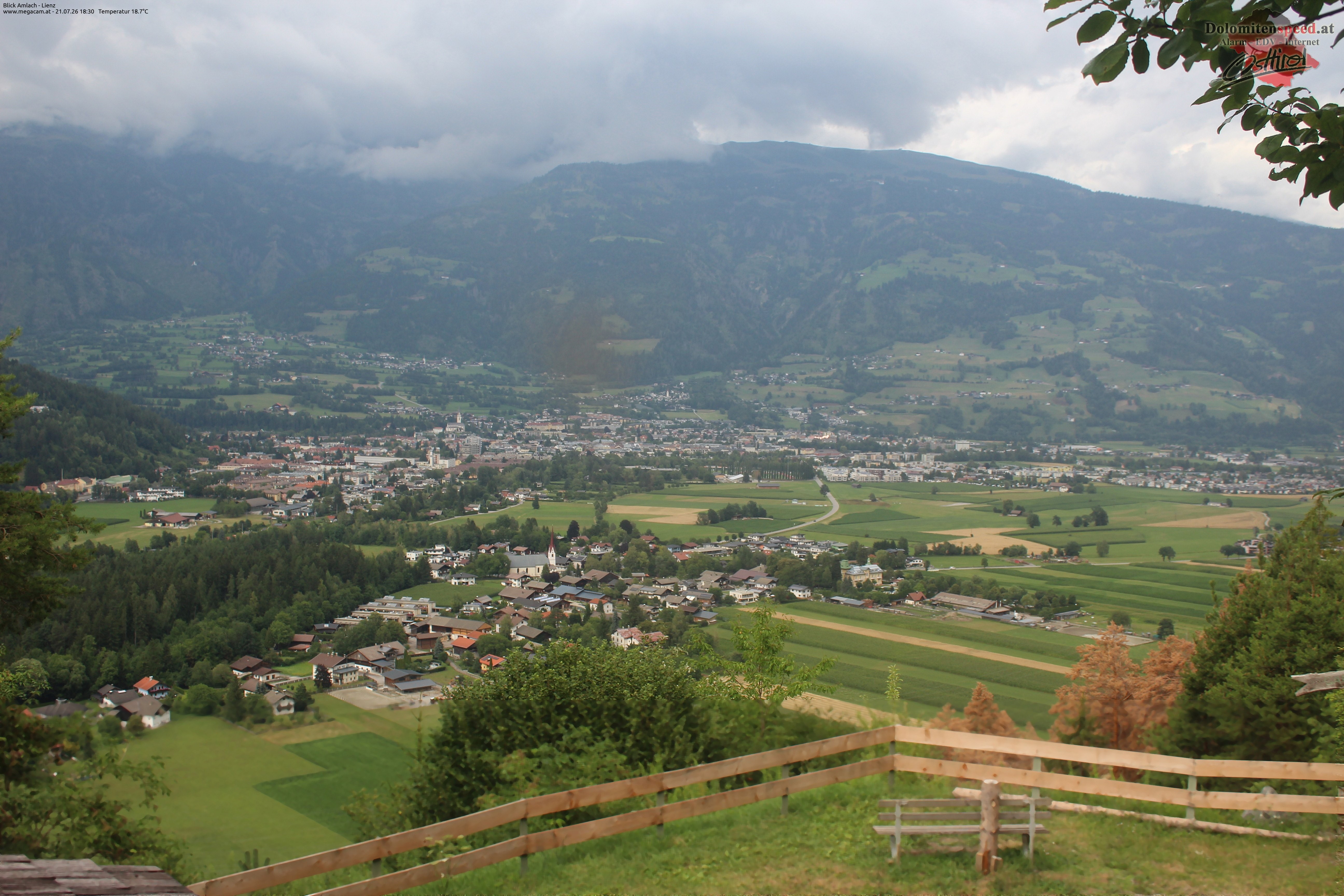 Archiv Foto Webcam Blick Amlach - Lienz - Osttirol