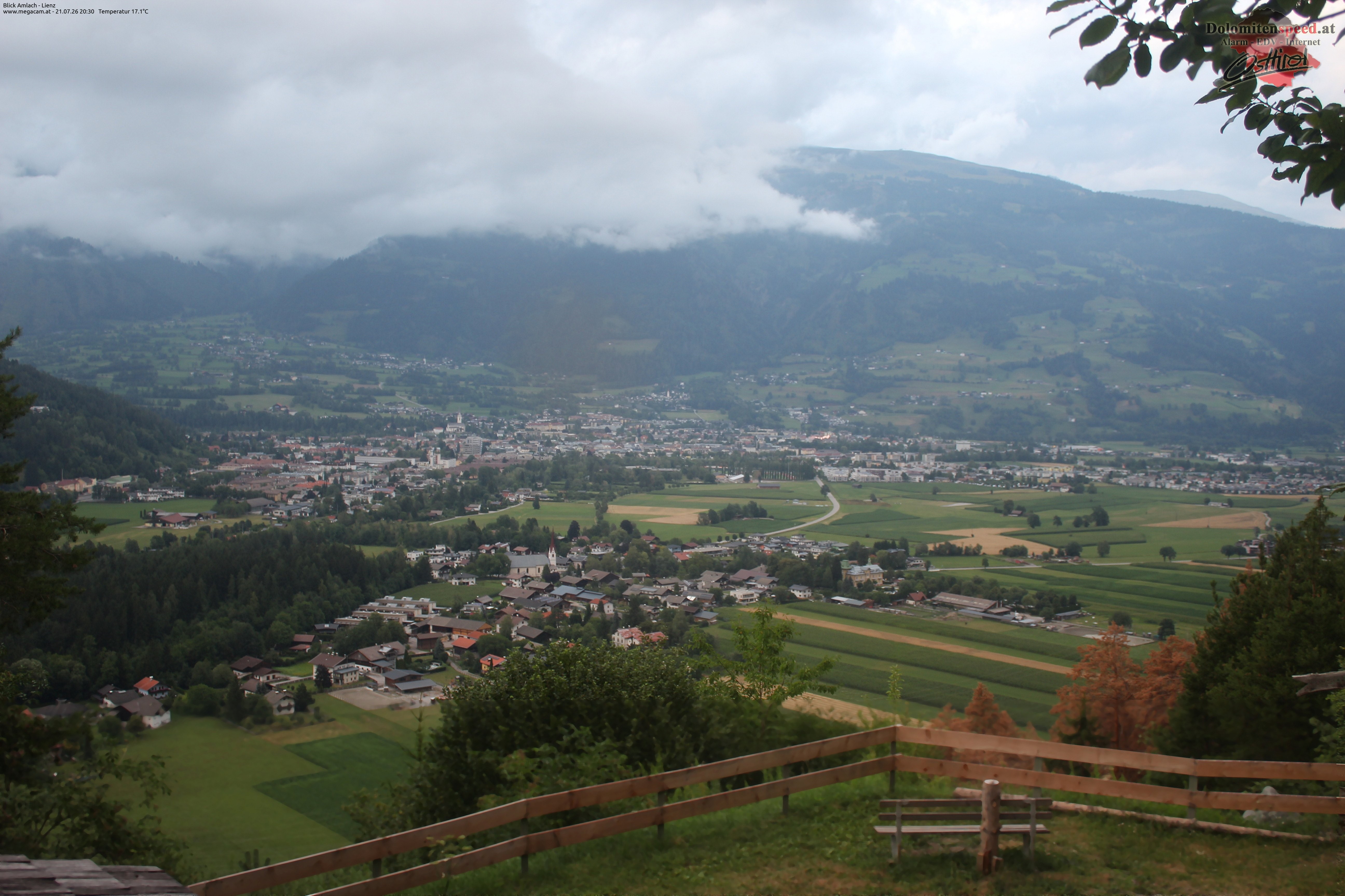 Archiv Foto Webcam Blick Amlach - Lienz - Osttirol