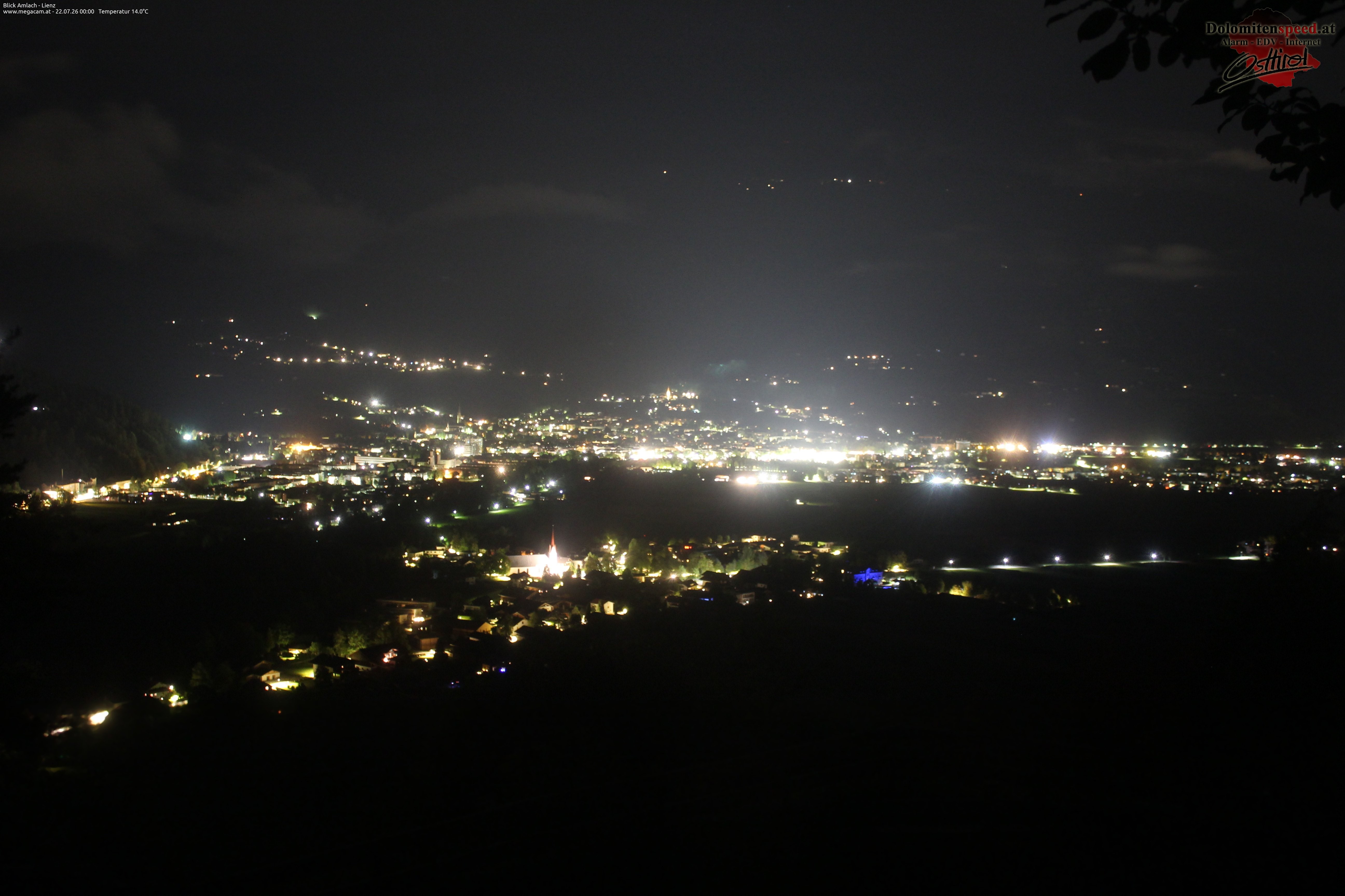 Archiv Foto Webcam Blick Amlach - Lienz - Osttirol