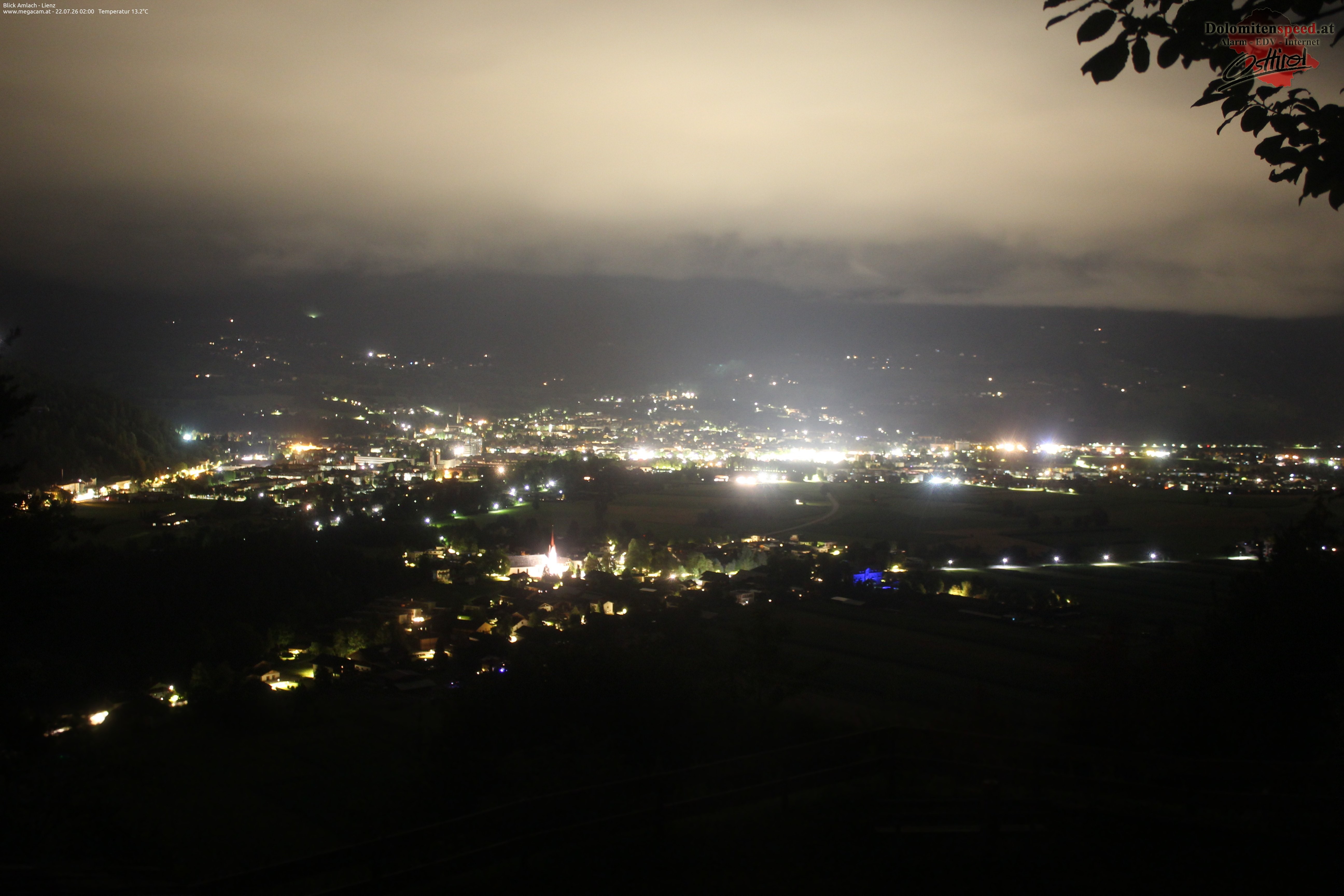Archiv Foto Webcam Blick Amlach - Lienz - Osttirol