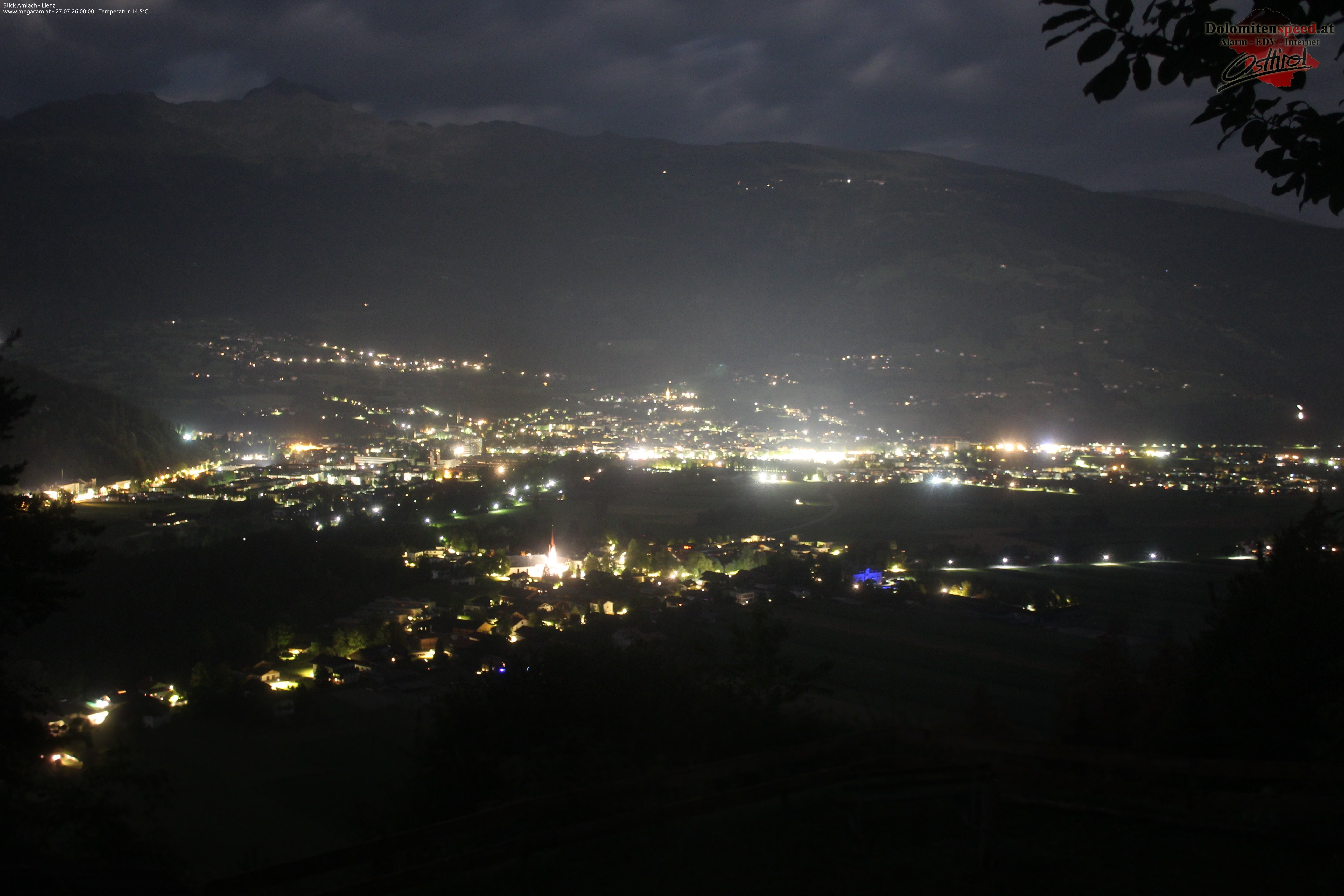 Archiv Foto Webcam Blick Amlach - Lienz - Osttirol