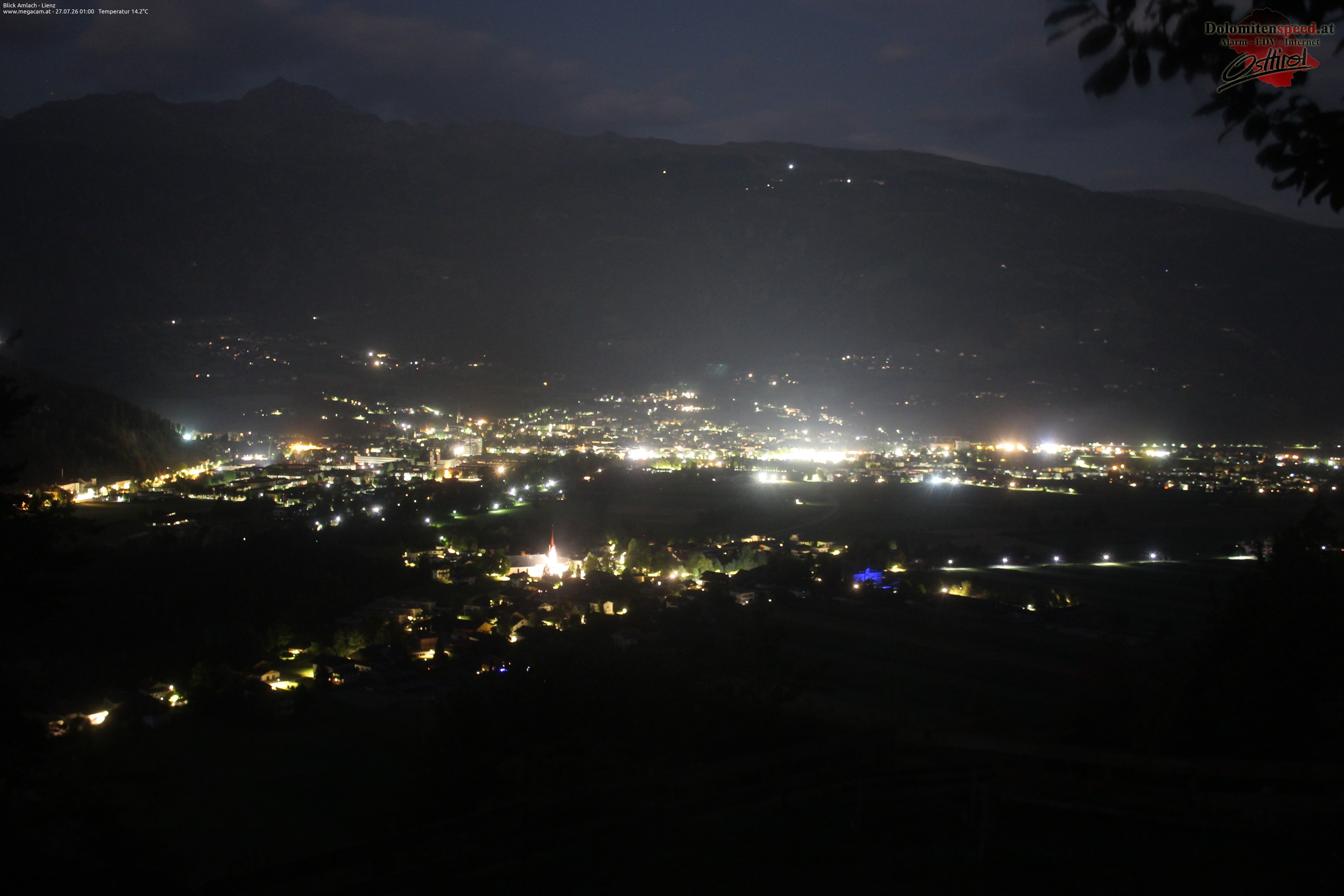 Archiv Foto Webcam Blick Amlach - Lienz - Osttirol