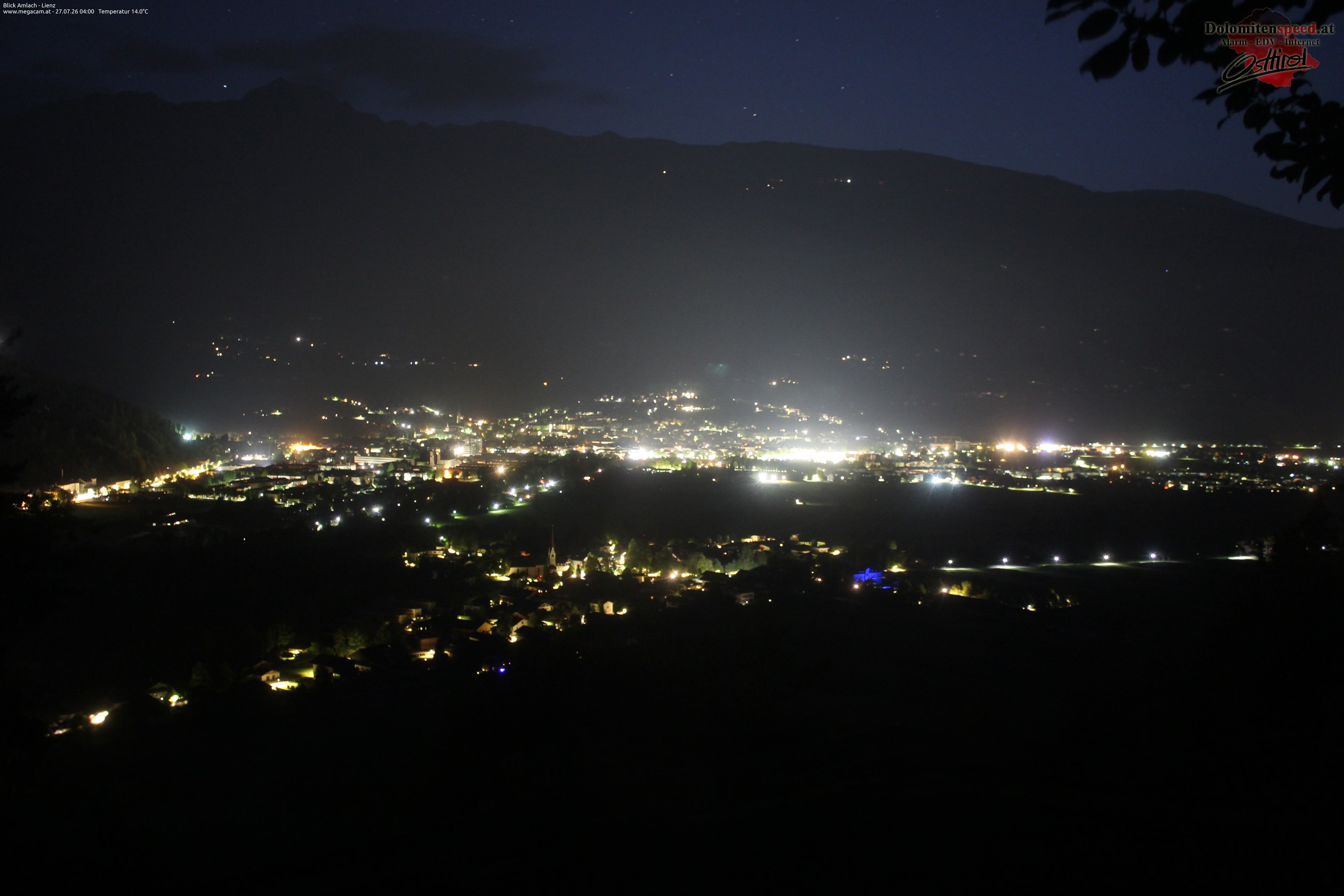 Archiv Foto Webcam Blick Amlach - Lienz - Osttirol