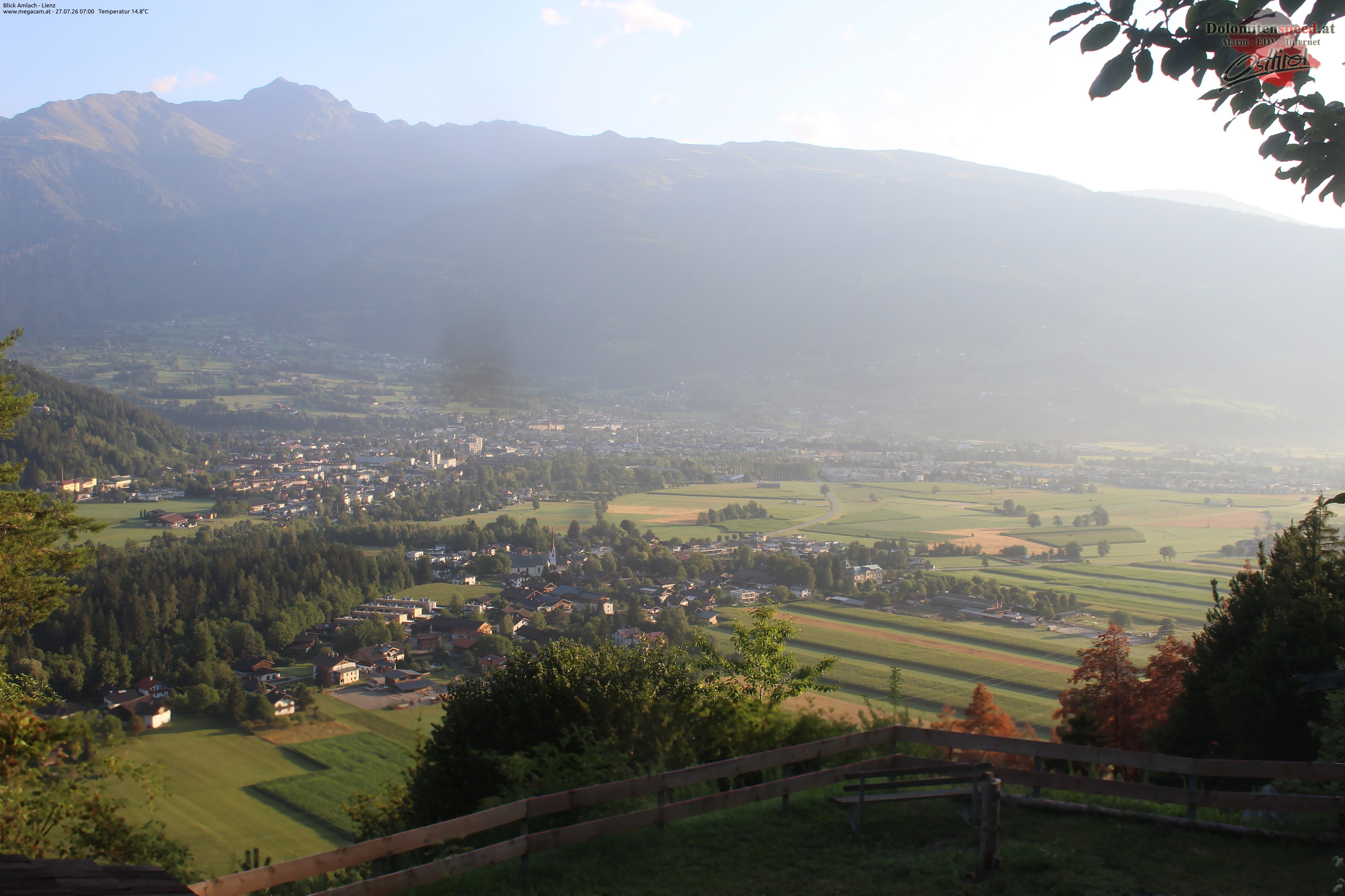 Archiv Foto Webcam Blick Amlach - Lienz - Osttirol