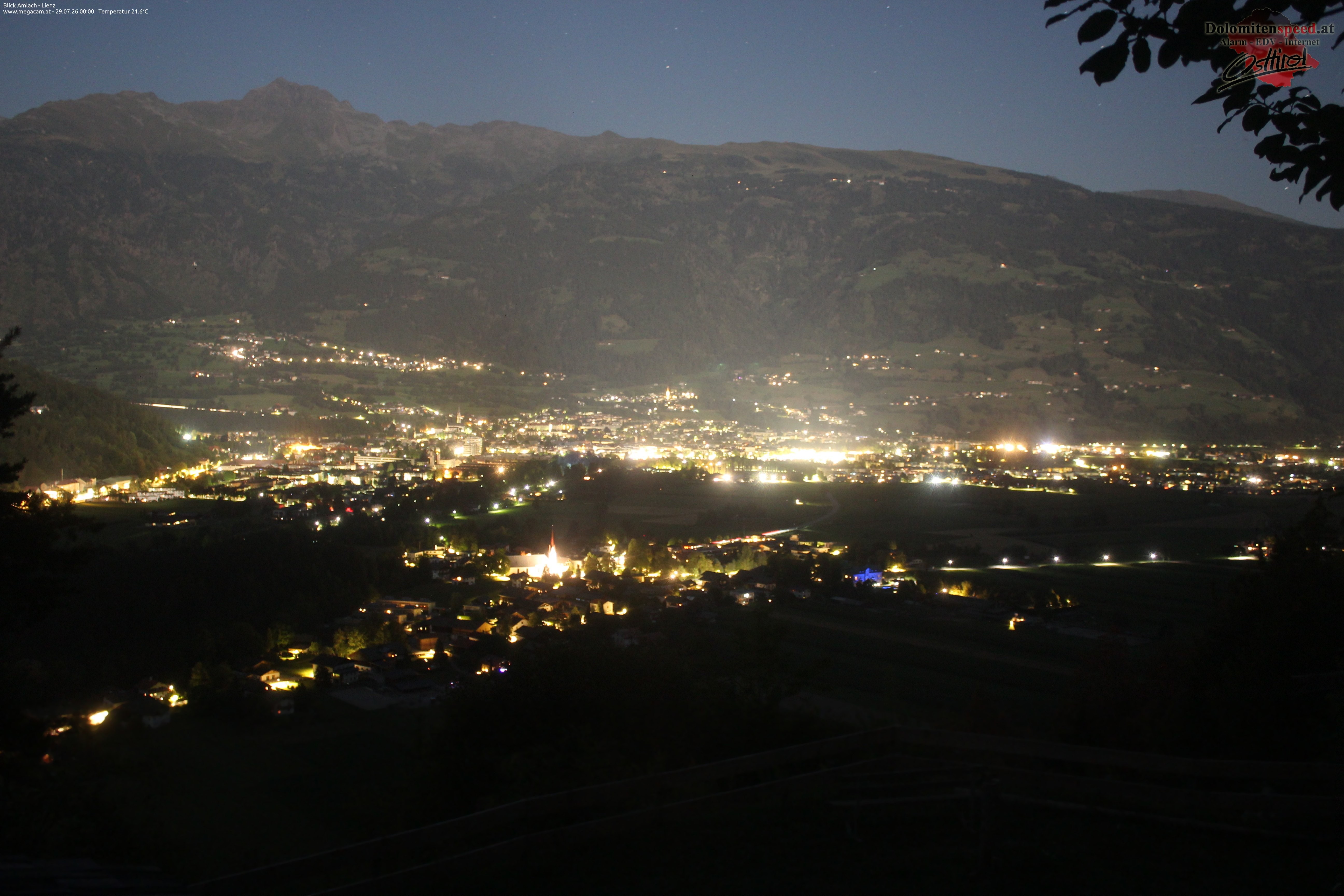 Archiv Foto Webcam Blick Amlach - Lienz - Osttirol