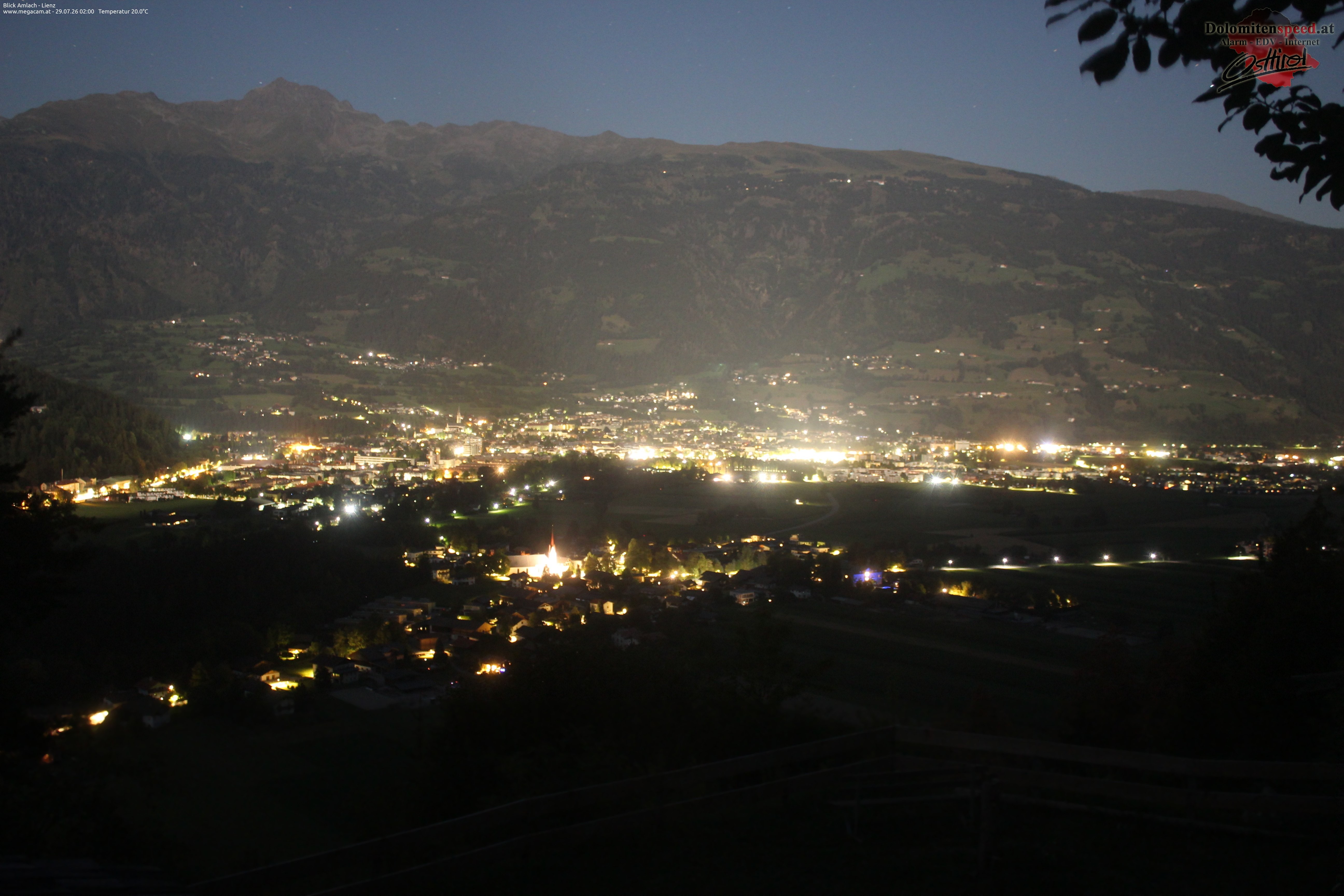 Archiv Foto Webcam Blick Amlach - Lienz - Osttirol