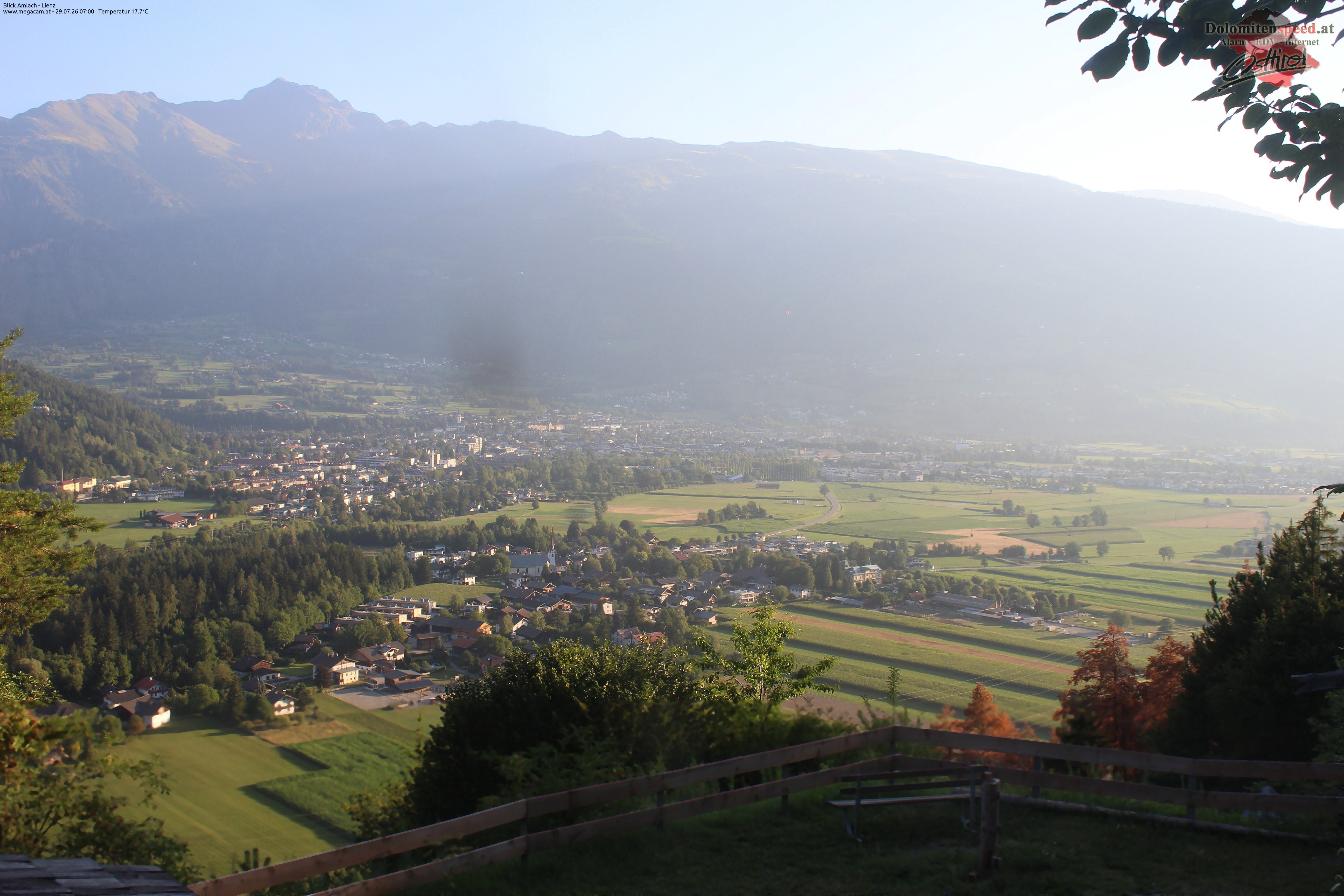 Archiv Foto Webcam Blick Amlach - Lienz - Osttirol