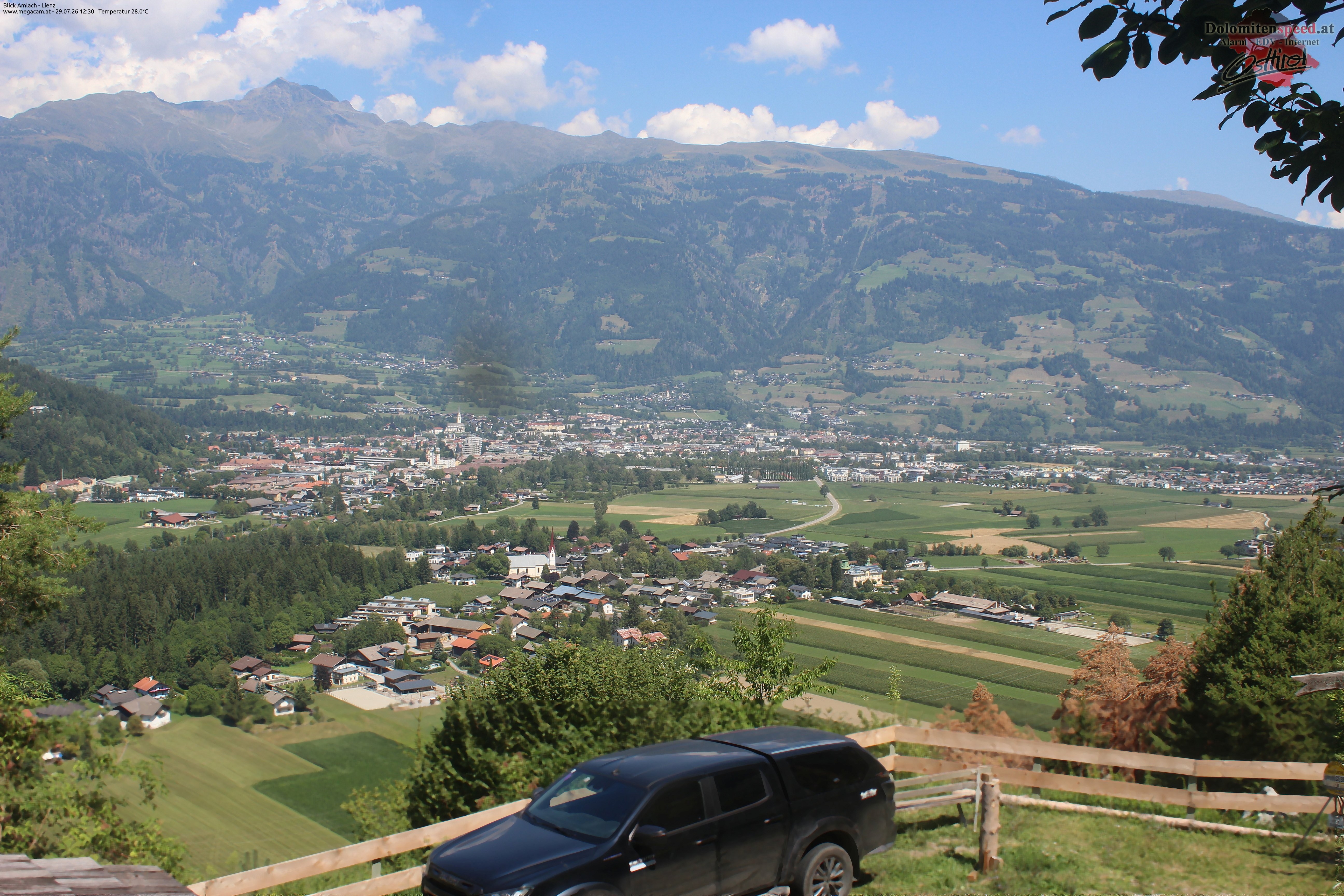 Archiv Foto Webcam Blick Amlach - Lienz - Osttirol