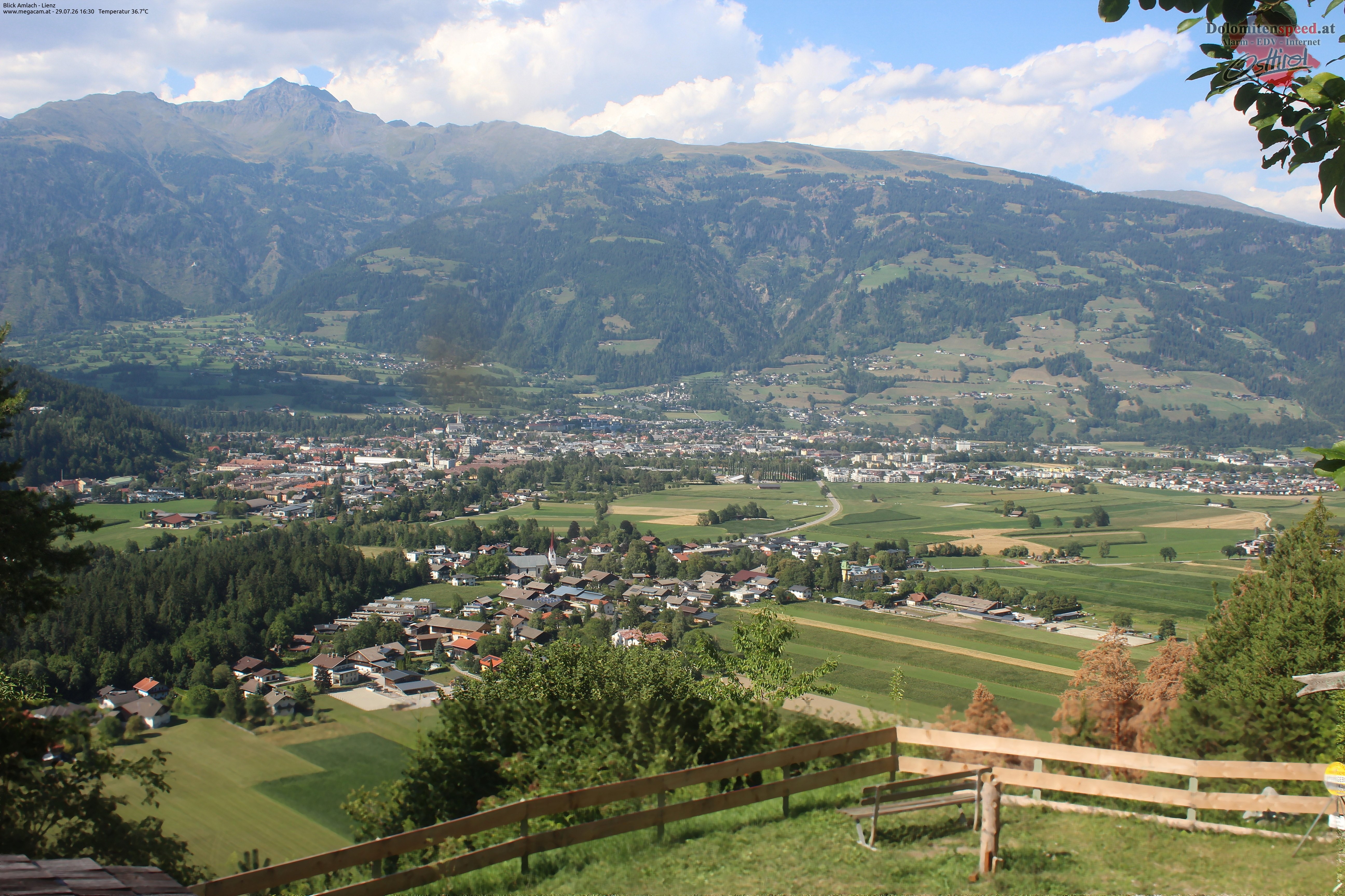 Archiv Foto Webcam Blick Amlach - Lienz - Osttirol