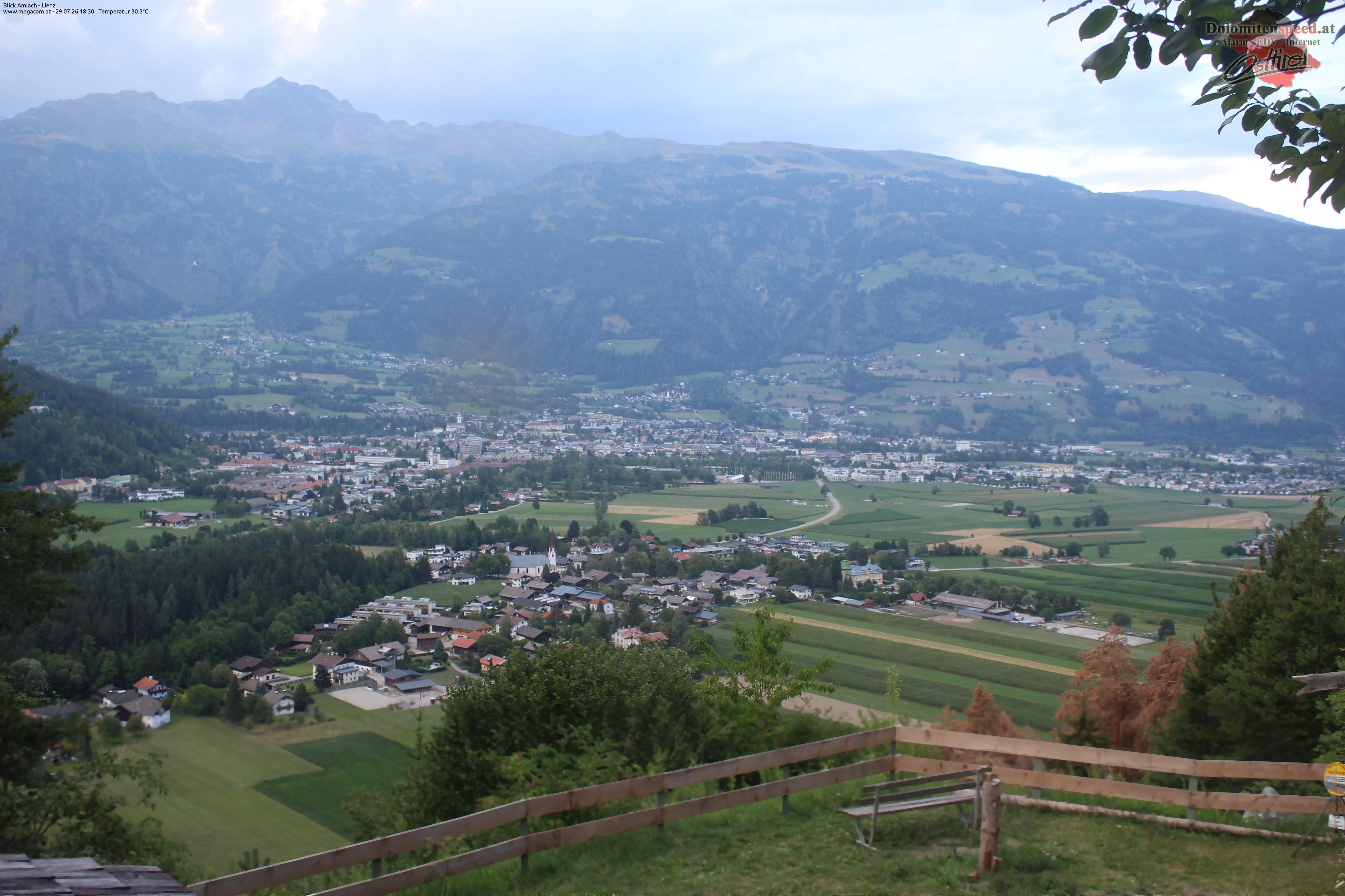 Archiv Foto Webcam Blick Amlach - Lienz - Osttirol