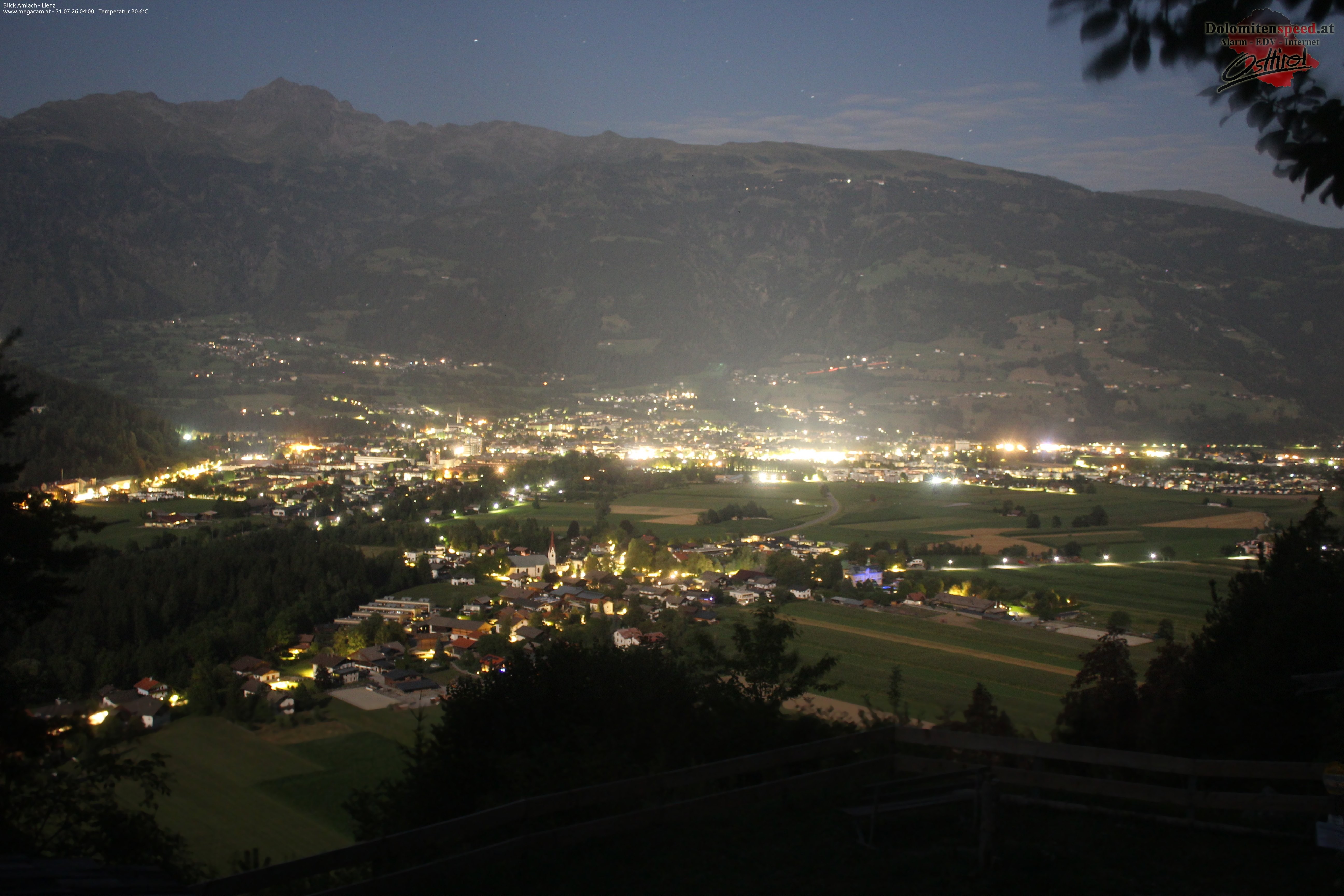 Archiv Foto Webcam Blick Amlach - Lienz - Osttirol