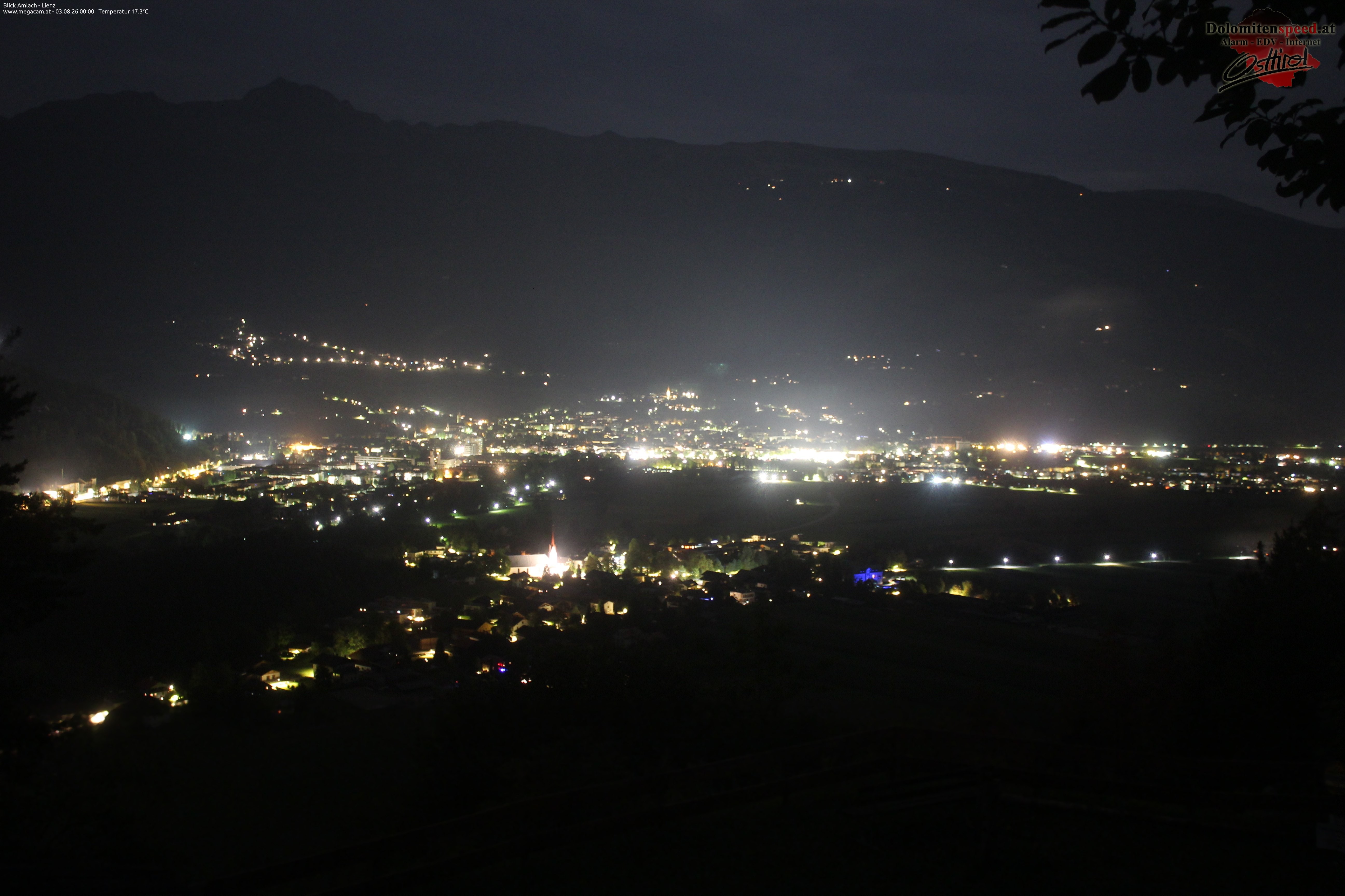 Archiv Foto Webcam Blick Amlach - Lienz - Osttirol