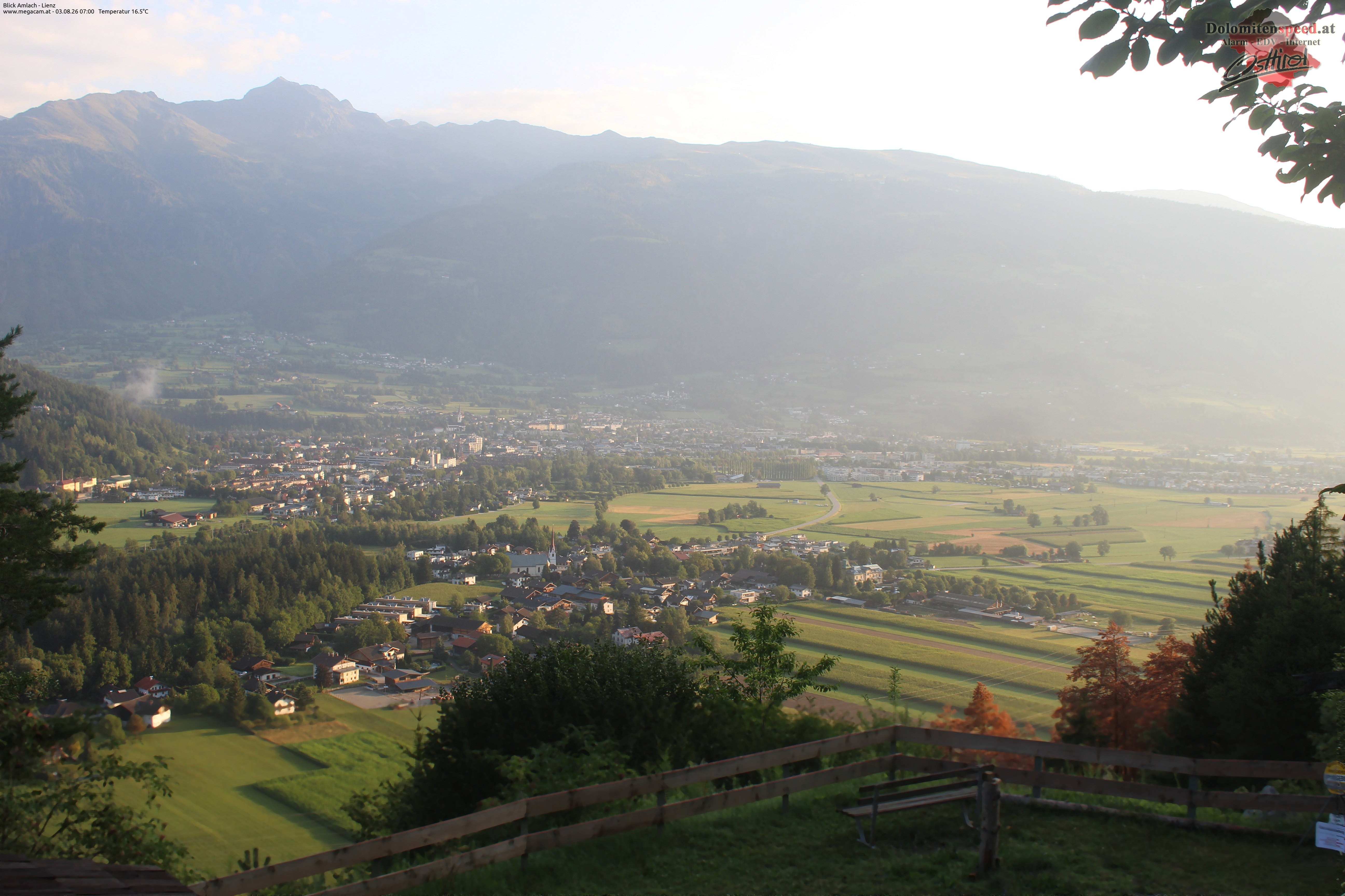 Archiv Foto Webcam Blick Amlach - Lienz - Osttirol