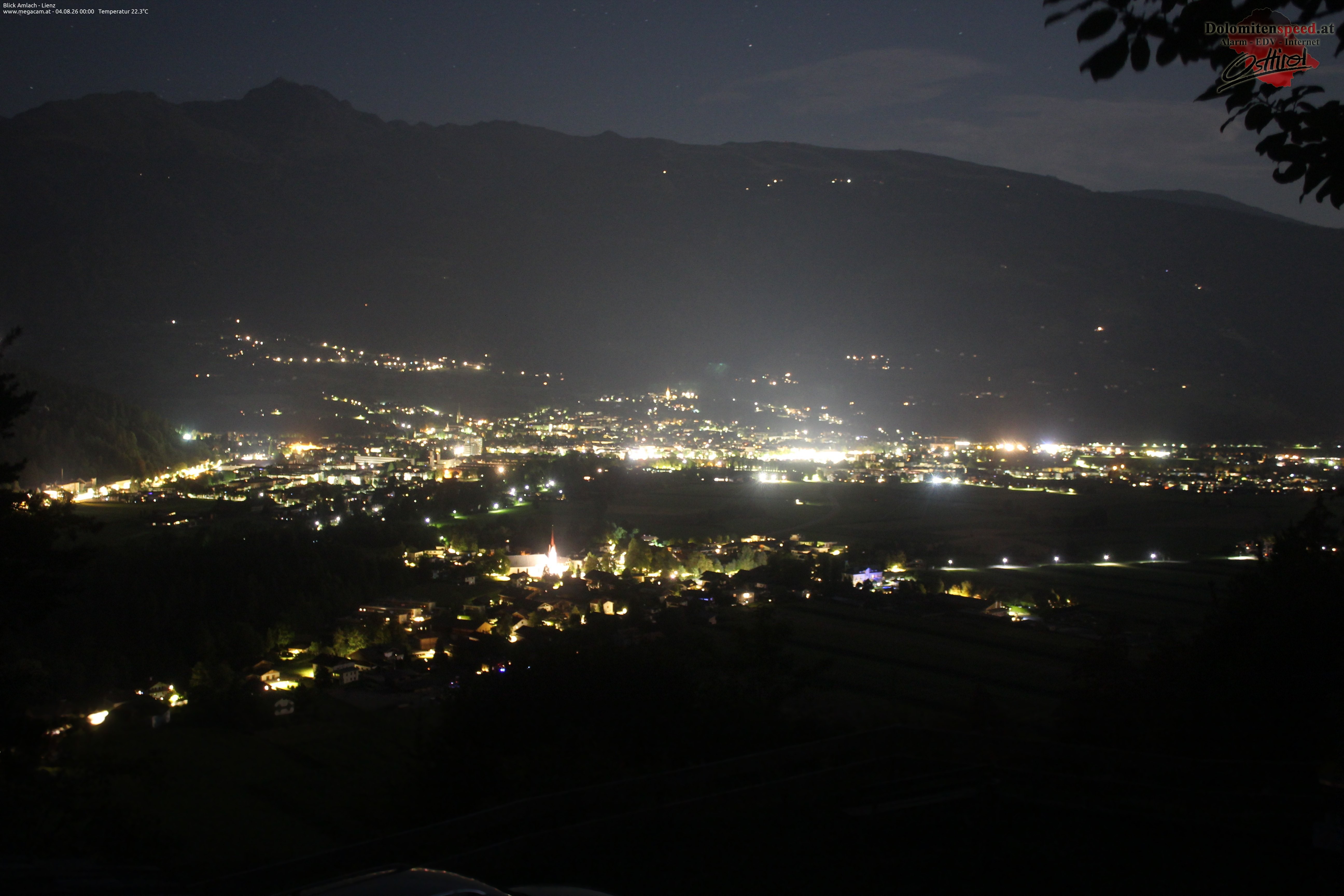 Archiv Foto Webcam Blick Amlach - Lienz - Osttirol