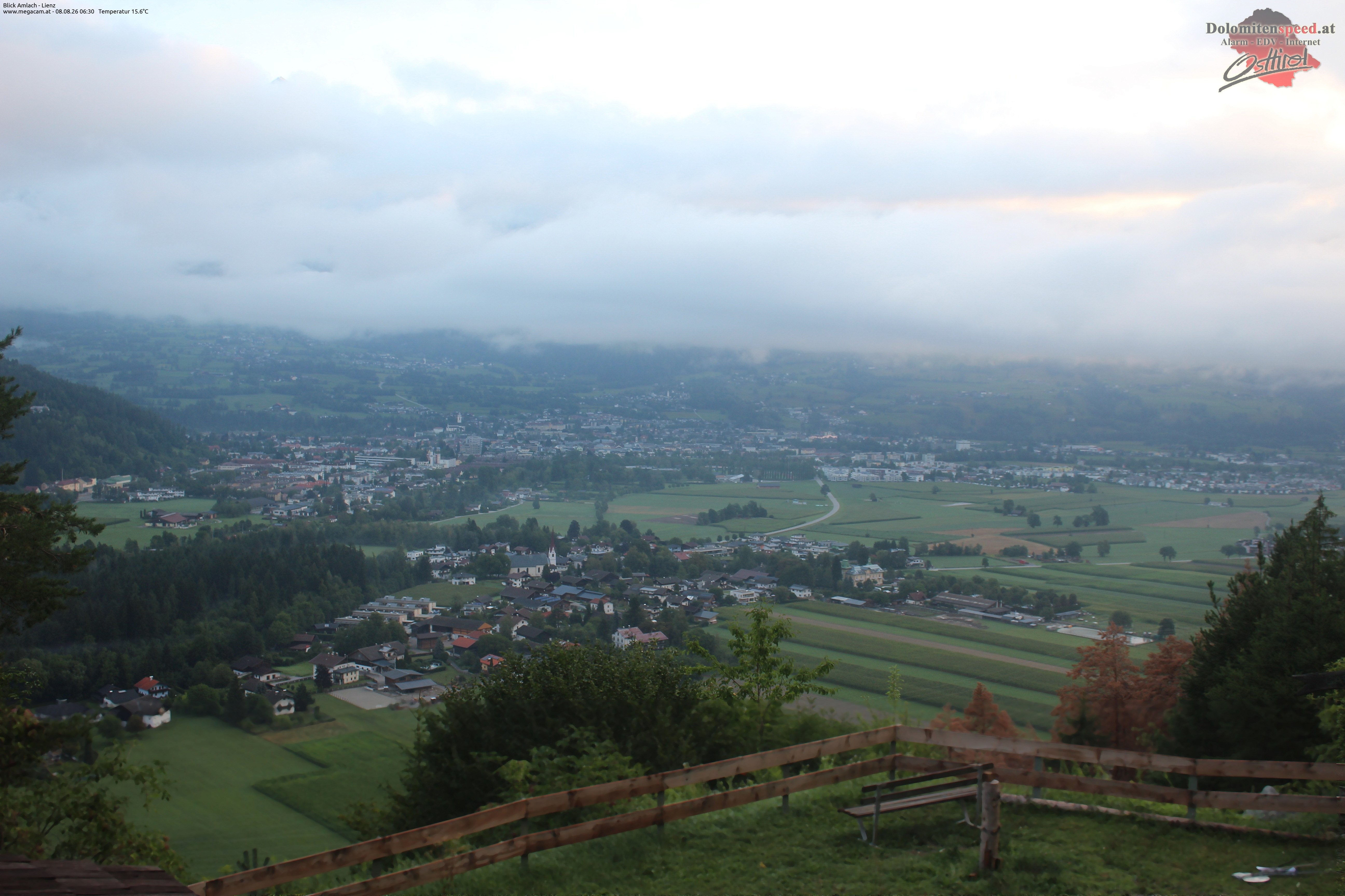 Archiv Foto Webcam Blick Amlach - Lienz - Osttirol